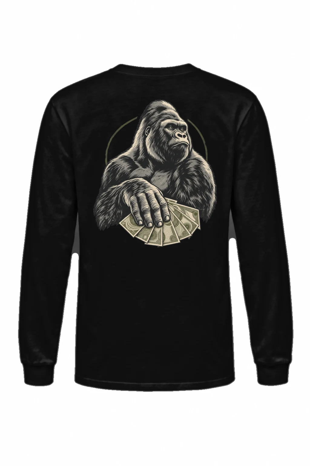 "Gorilla Cash Fan" Unisex Longsleeve T-shirt | Gildan 2400