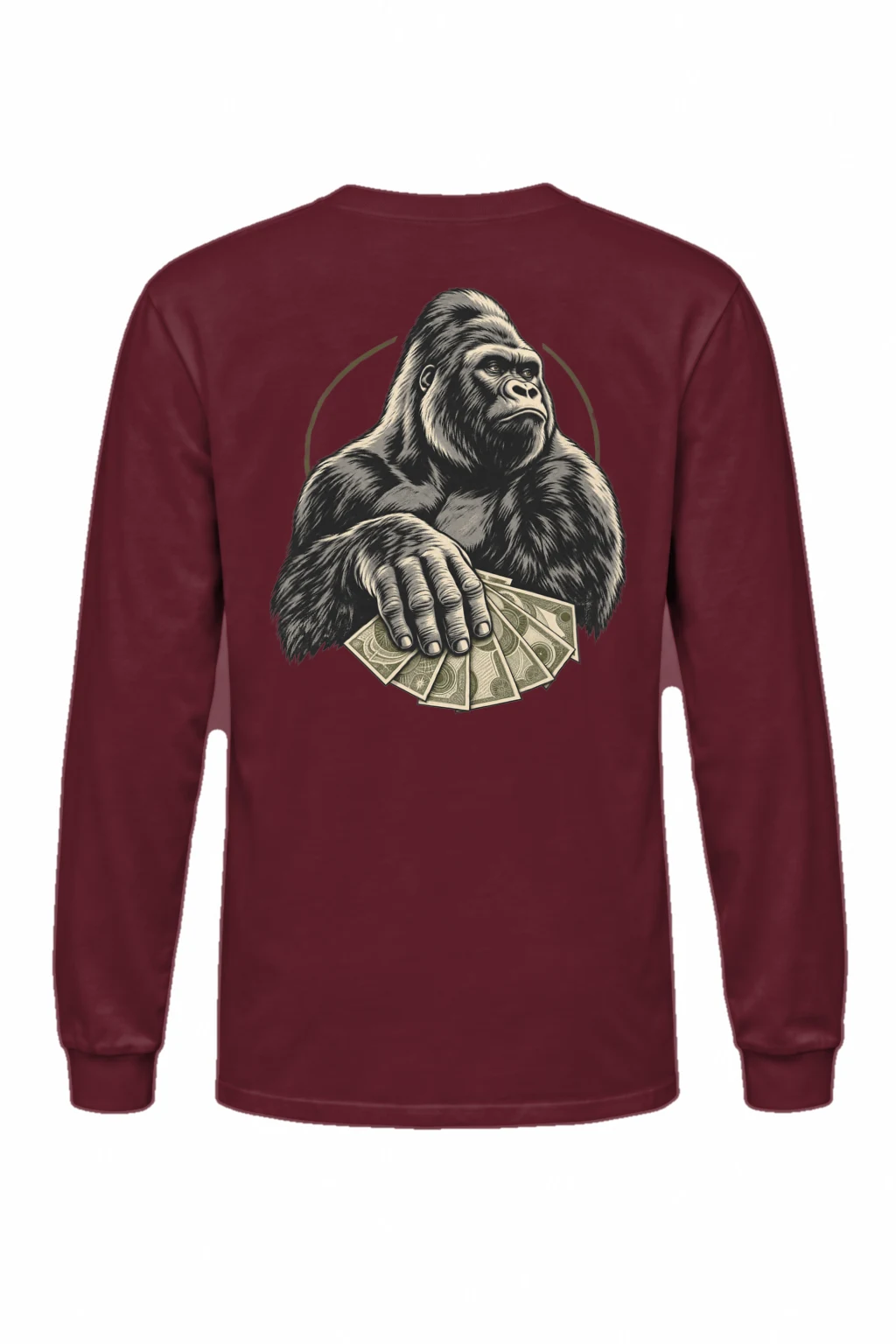 "Gorilla Cash Fan" Unisex Longsleeve T-shirt | Gildan 2400