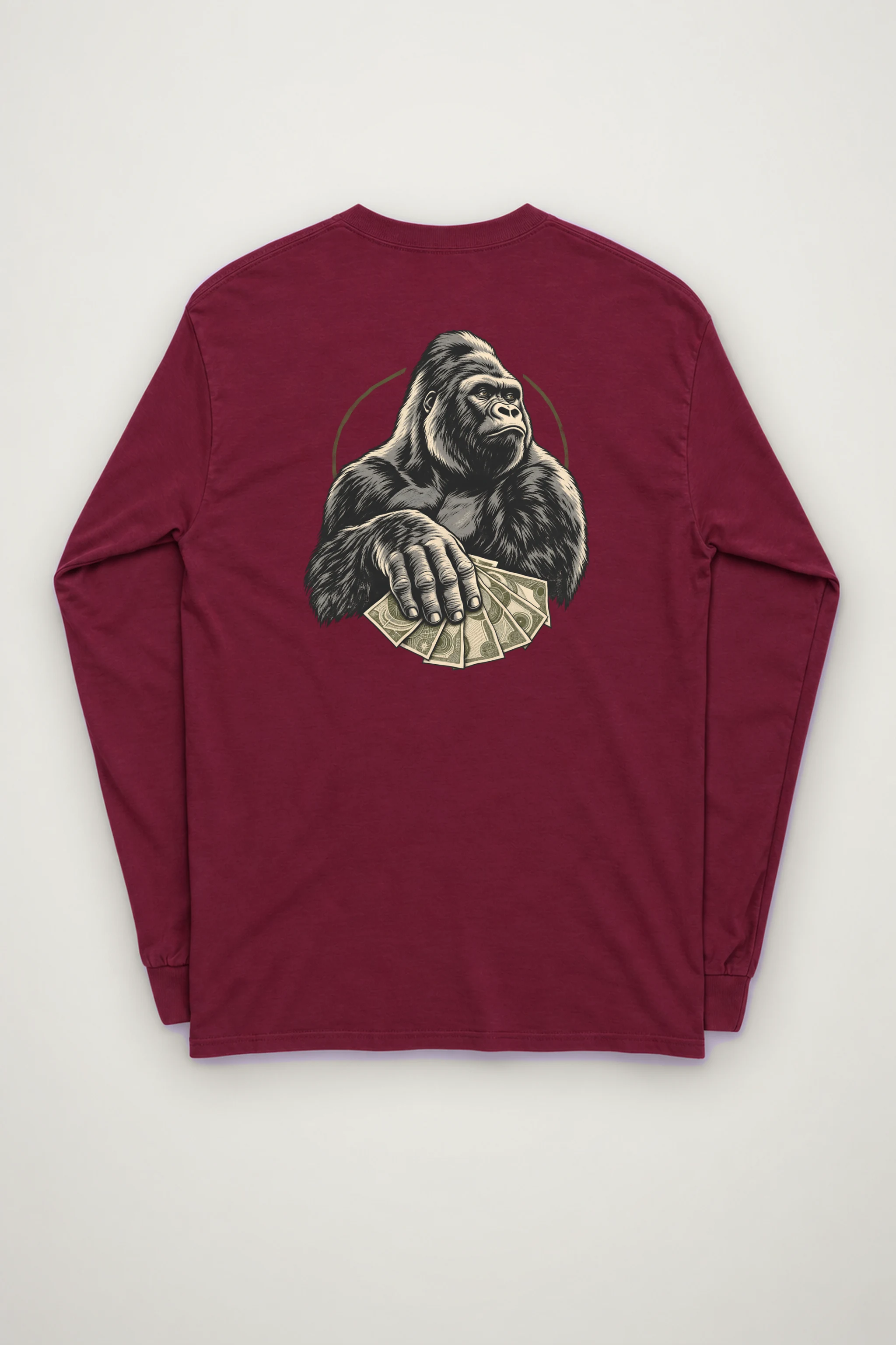 "Gorilla Cash Fan" Unisex Longsleeve T-shirt