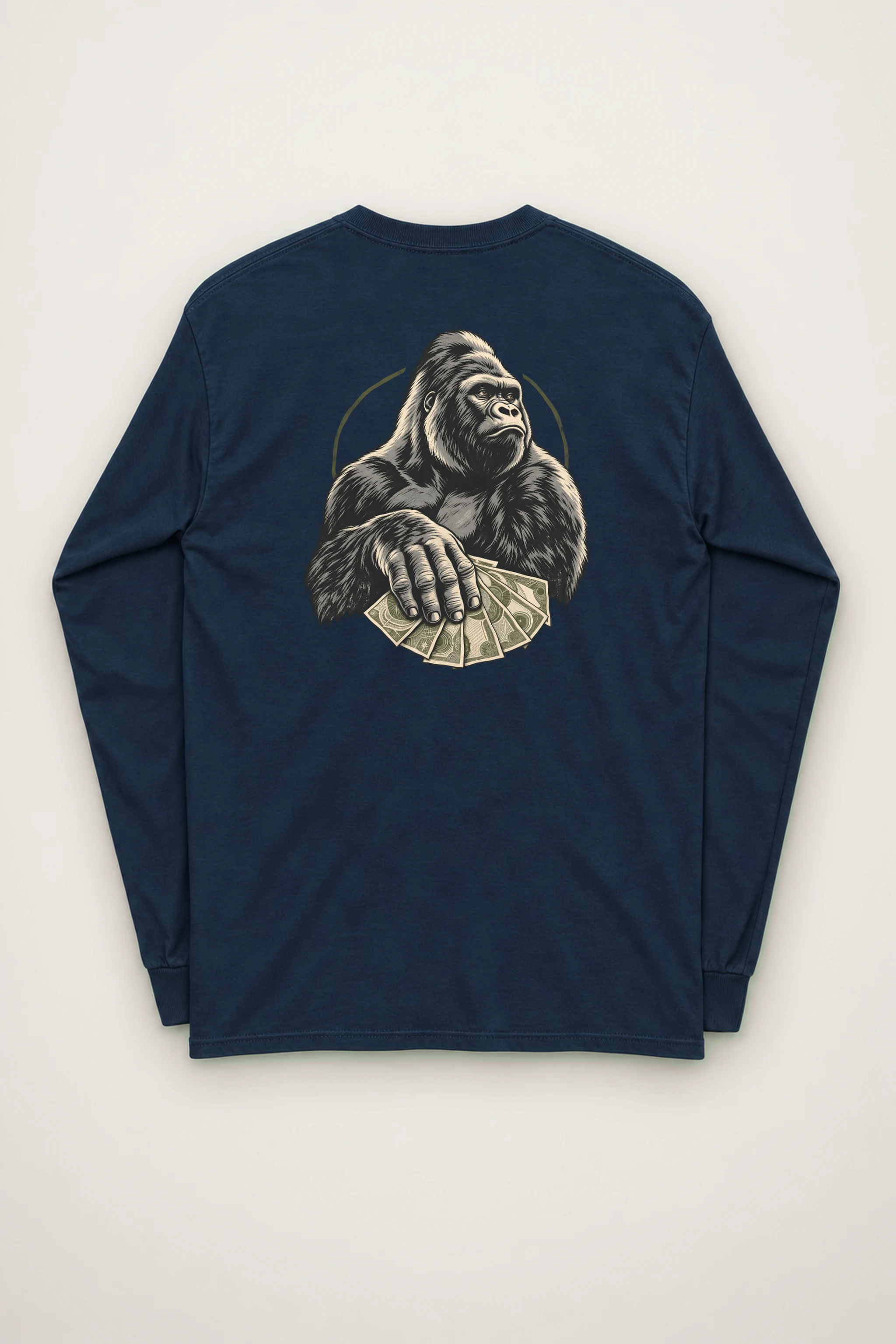 "Gorilla Cash Fan" Unisex Longsleeve T-shirt
