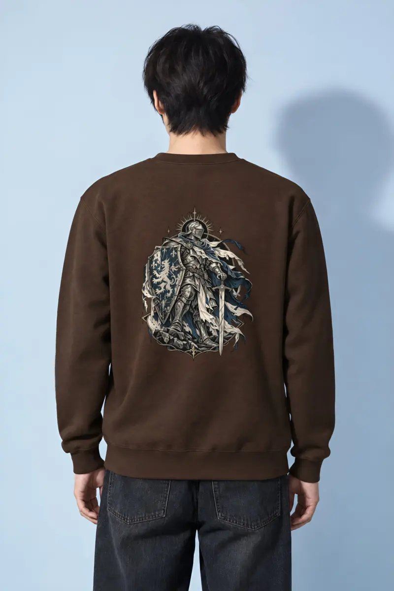 "Gothic Knight Crest" Heavy Blend Unisex Crewneck Sweatshirt