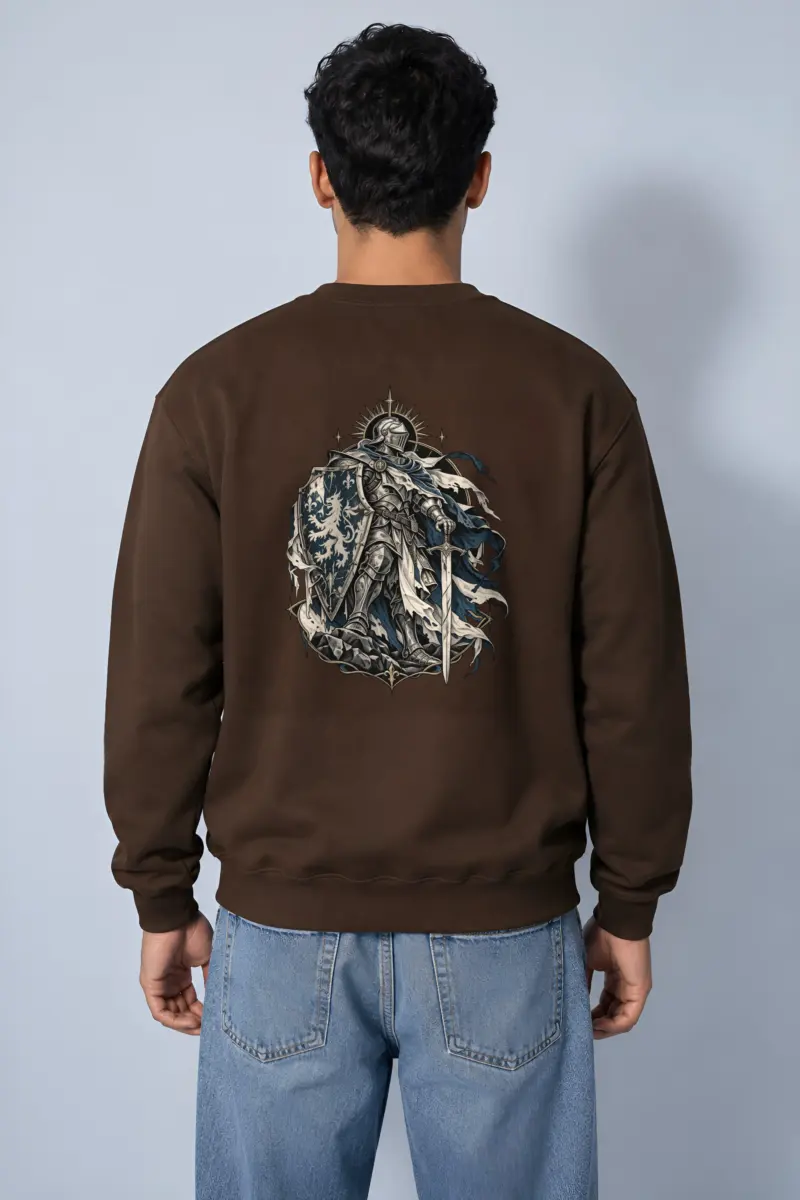 "Gothic Knight Crest" Heavy Blend Unisex Crewneck Sweatshirt