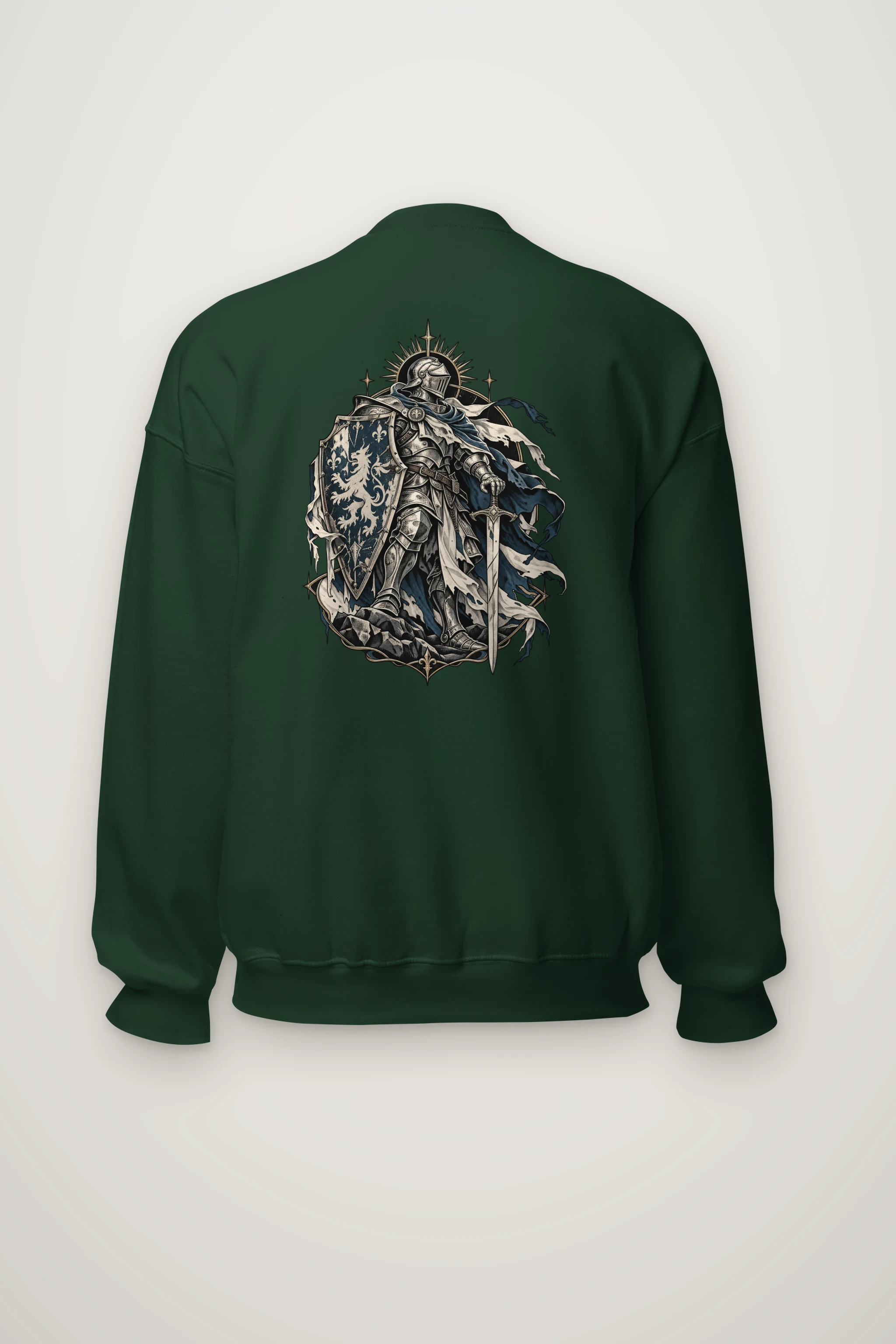 "Gothic Knight Crest" Heavy Blend Unisex Crewneck Sweatshirt