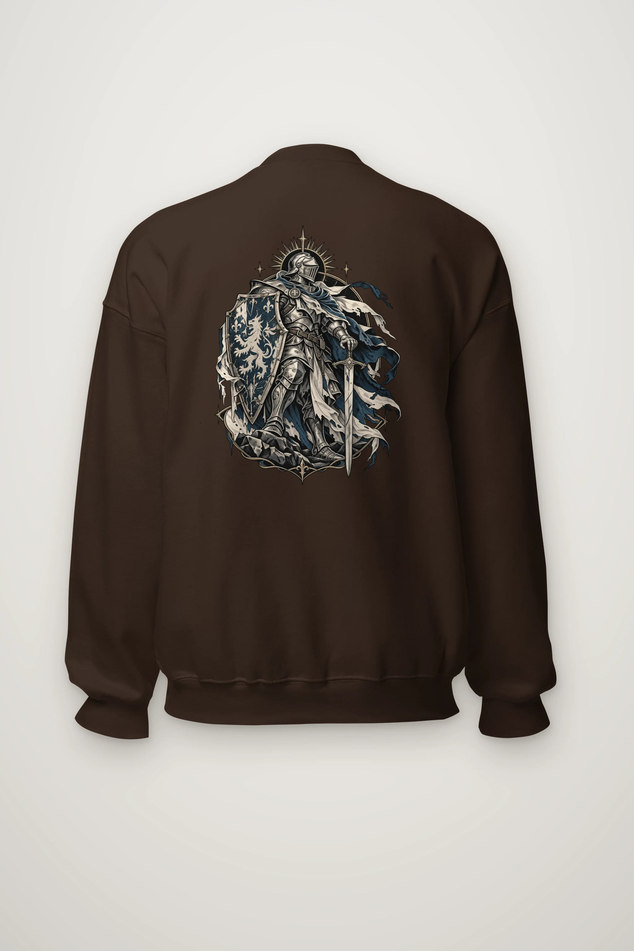 "Gothic Knight Crest" Heavy Blend Unisex Crewneck Sweatshirt