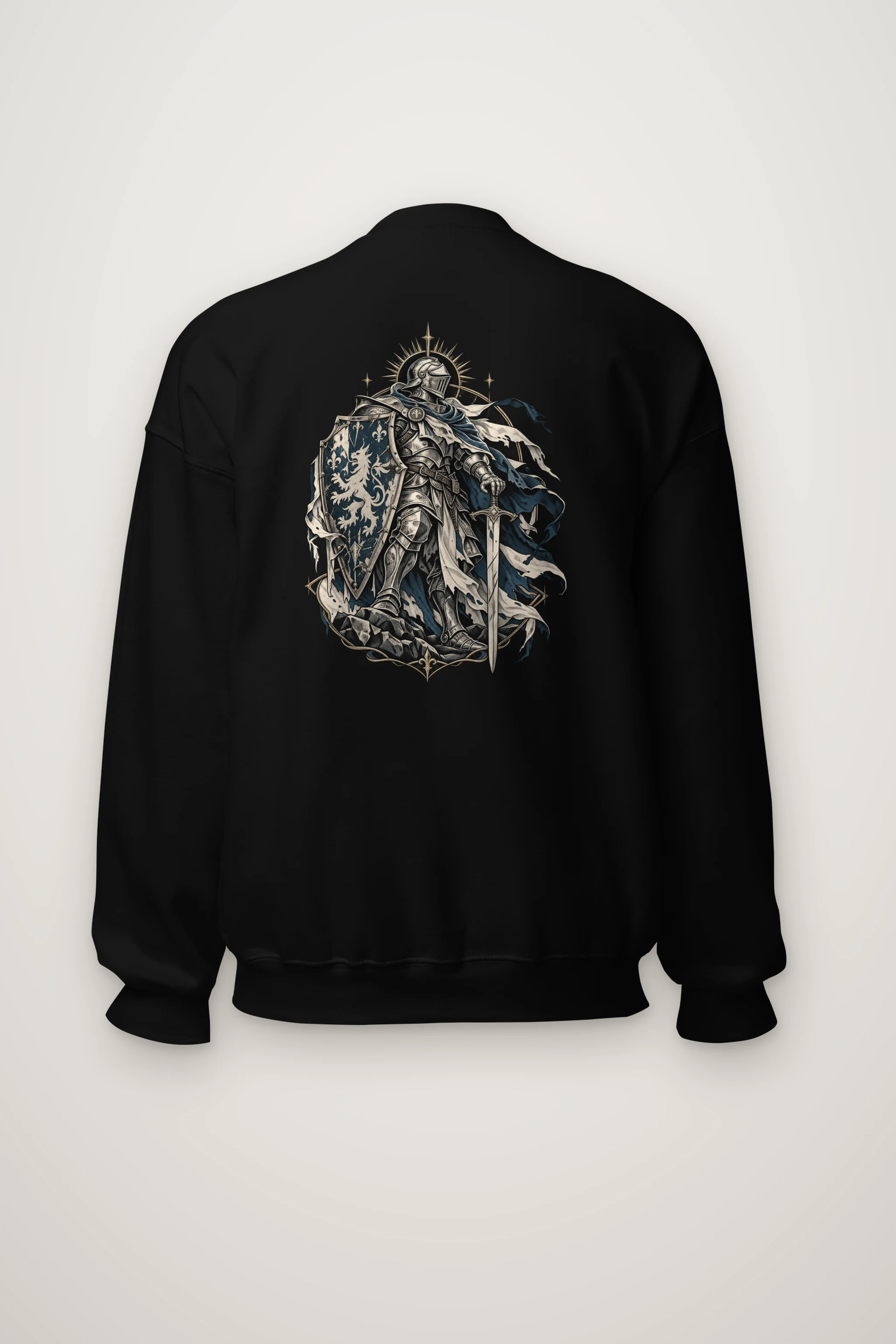 "Gothic Knight Crest" Heavy Blend Unisex Crewneck Sweatshirt