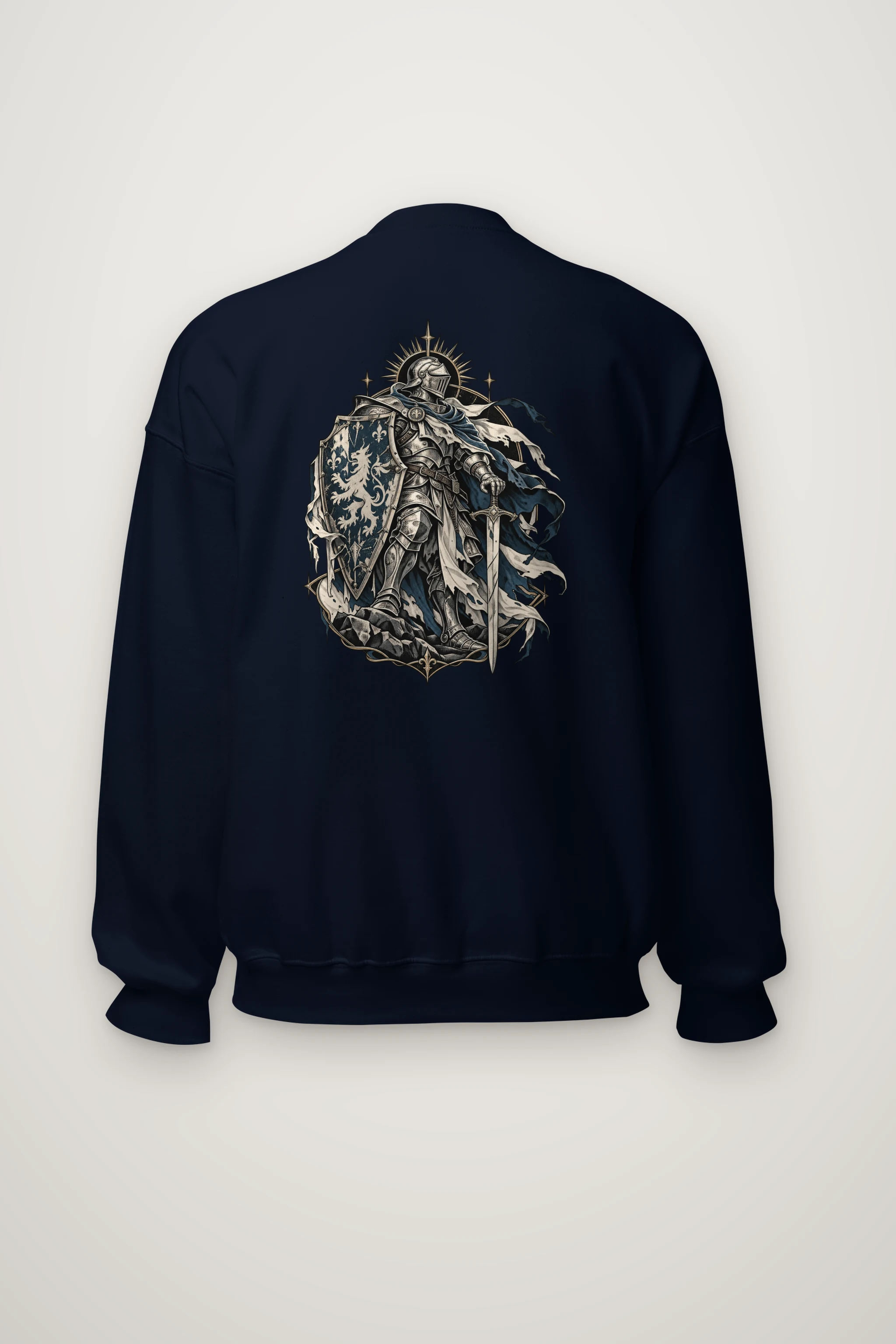 "Gothic Knight Crest" Heavy Blend Unisex Crewneck Sweatshirt