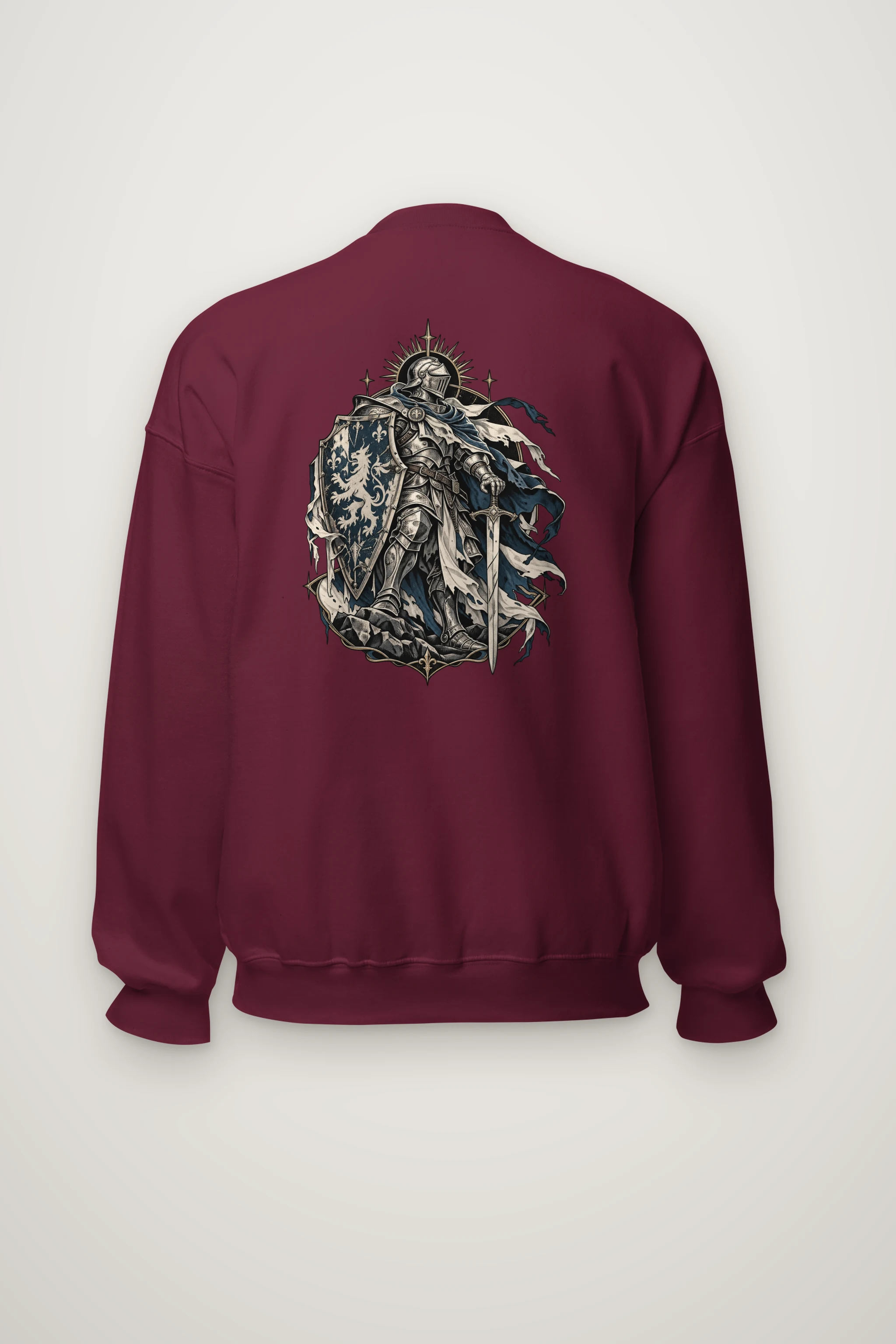 "Gothic Knight Crest" Heavy Blend Unisex Crewneck Sweatshirt