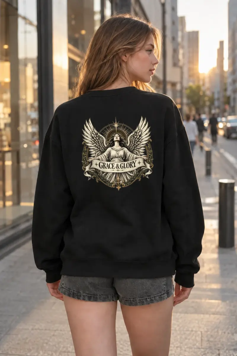 "Grace & Glory" Heavy Blend Unisex Crewneck Sweatshirt | Gildan 18000