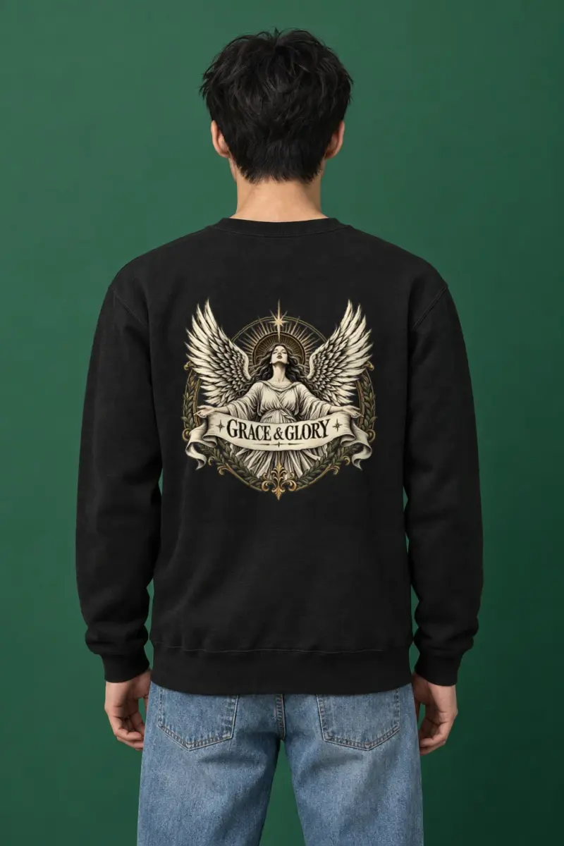 "Grace & Glory" Heavy Blend Unisex Crewneck Sweatshirt | Gildan 18000