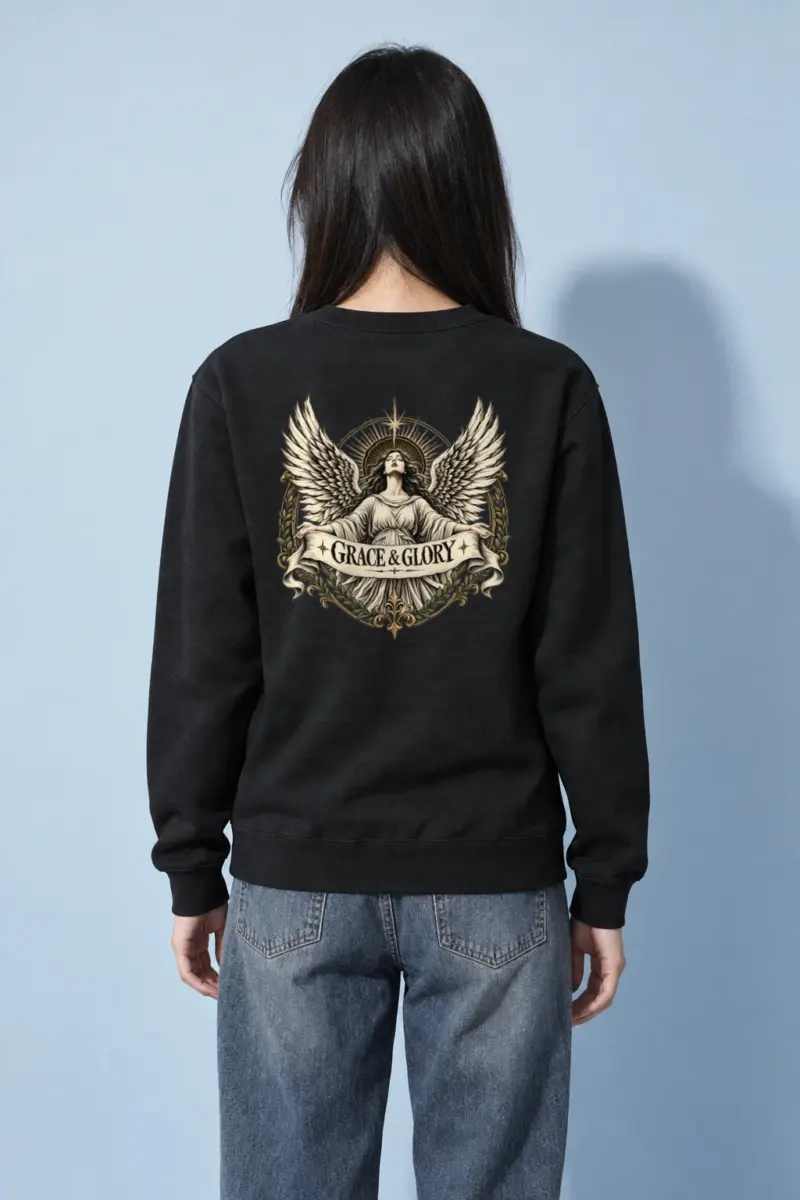 "Grace & Glory" Heavy Blend Unisex Crewneck Sweatshirt | Gildan 18000