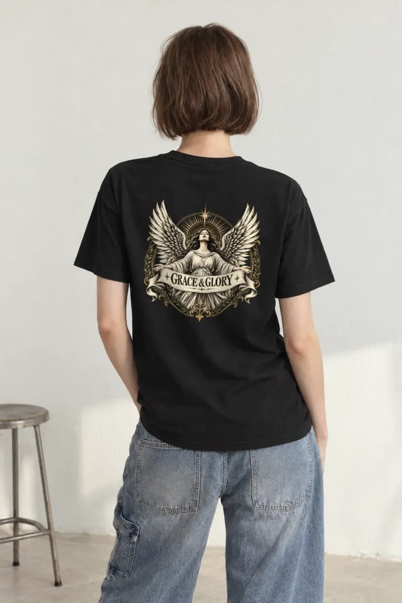 "Grace & Glory" Heavyweight Unisex Crewneck T-shirt