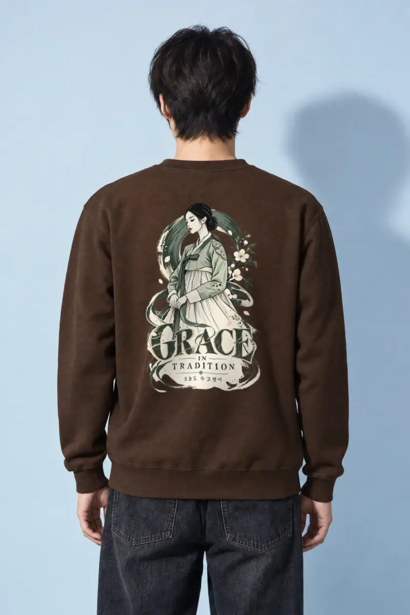 "Grace In Tradition" Heavy Blend Unisex Crewneck Sweatshirt | Gildan 18000