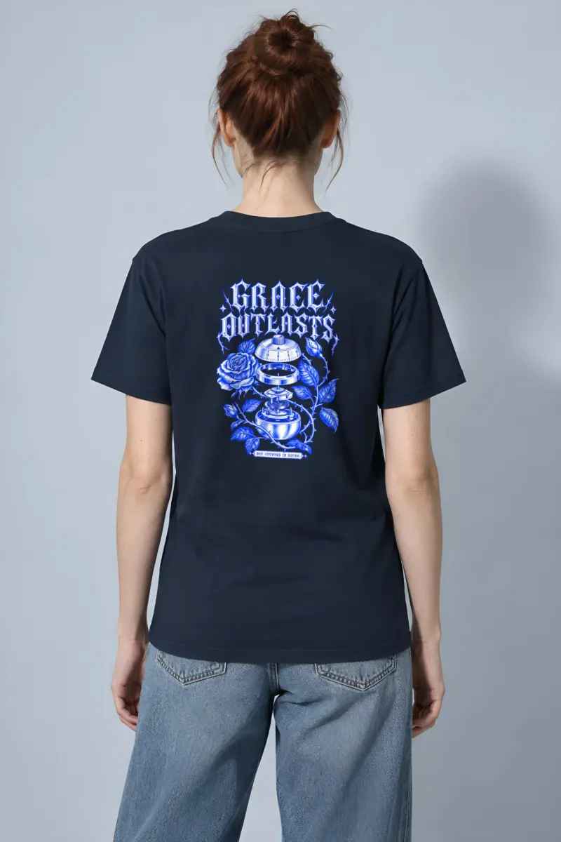"Grace Outlasts" Heavyweight Unisex Crewneck T-shirt
