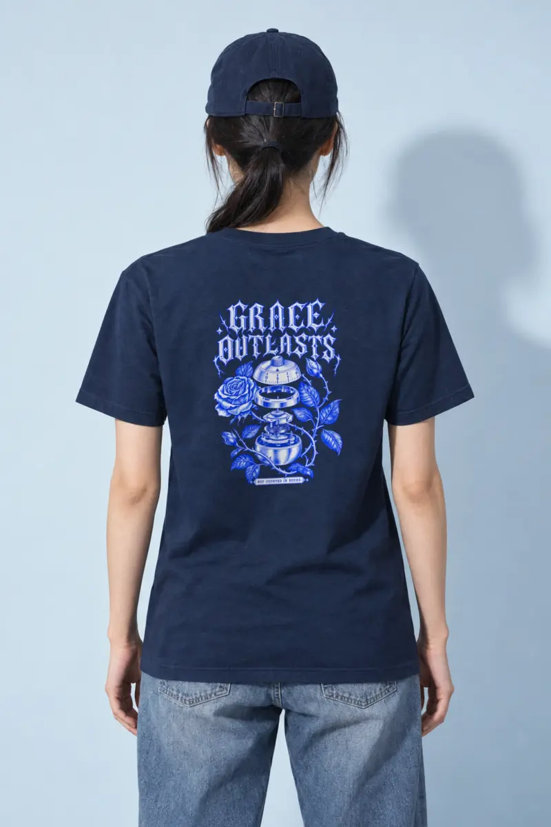 "Grace Outlasts" Heavyweight Unisex Crewneck T-shirt