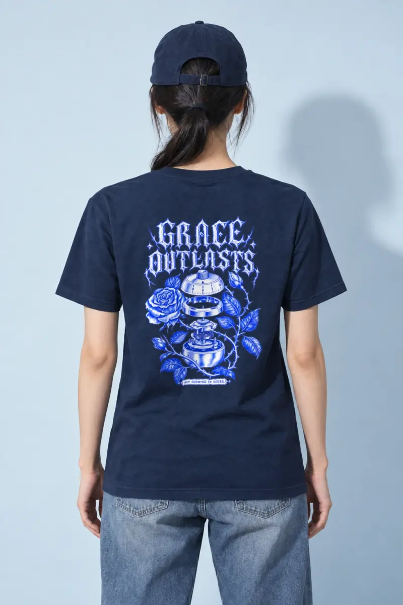 "Grace Outlasts" Heavyweight Unisex Crewneck T-shirt