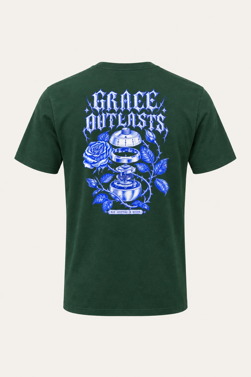 "Grace Outlasts" Heavyweight Unisex Crewneck T-shirt | Gildan 5000