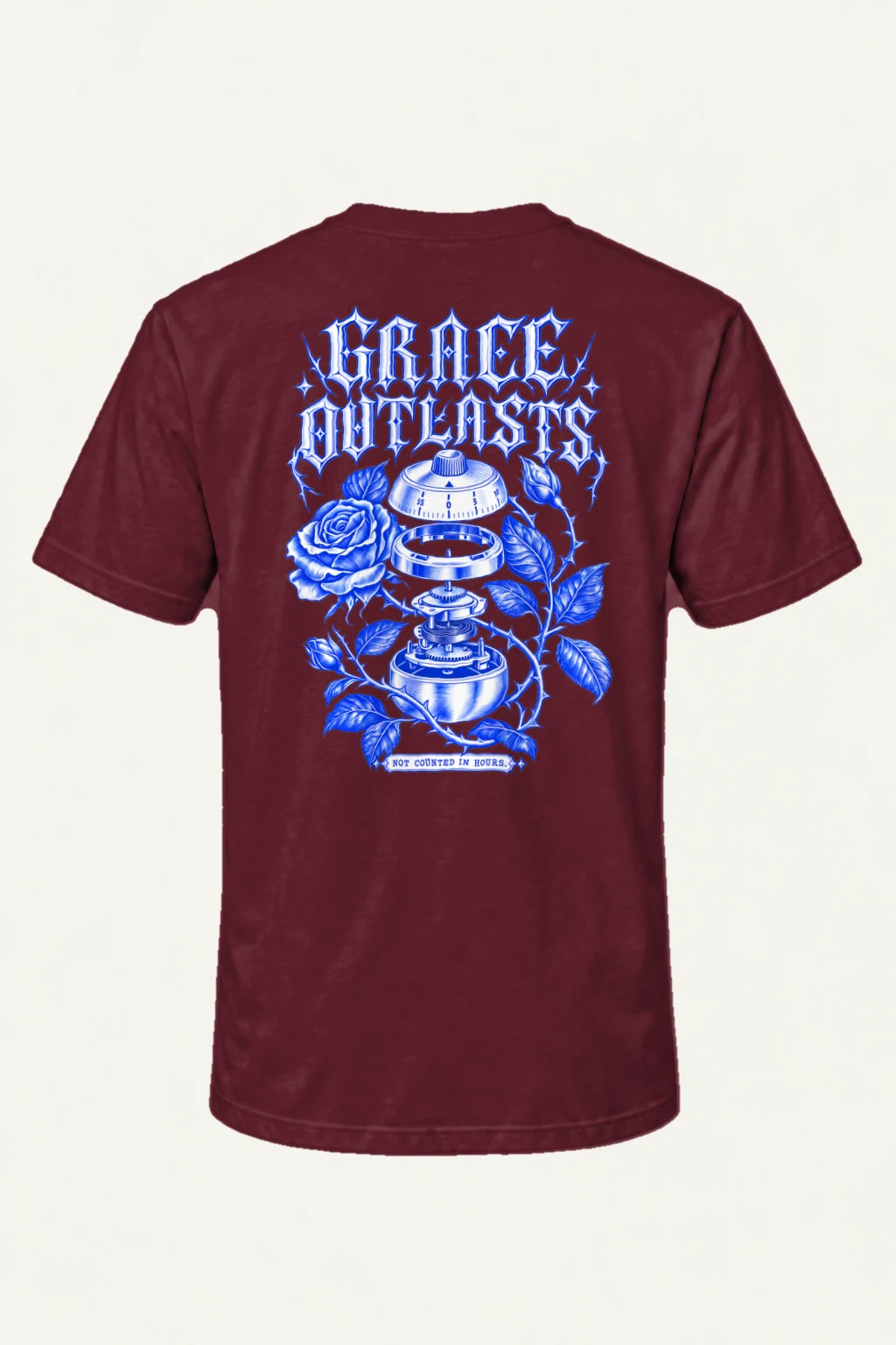 "Grace Outlasts" Heavyweight Unisex Crewneck T-shirt | Gildan 5000