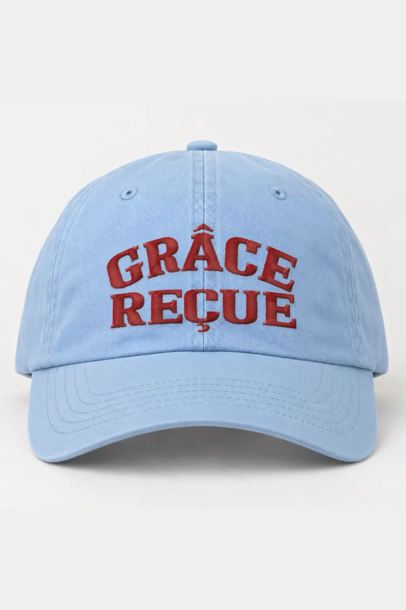 "Grâce Reçue" Classic Dad Hat · Embroidered