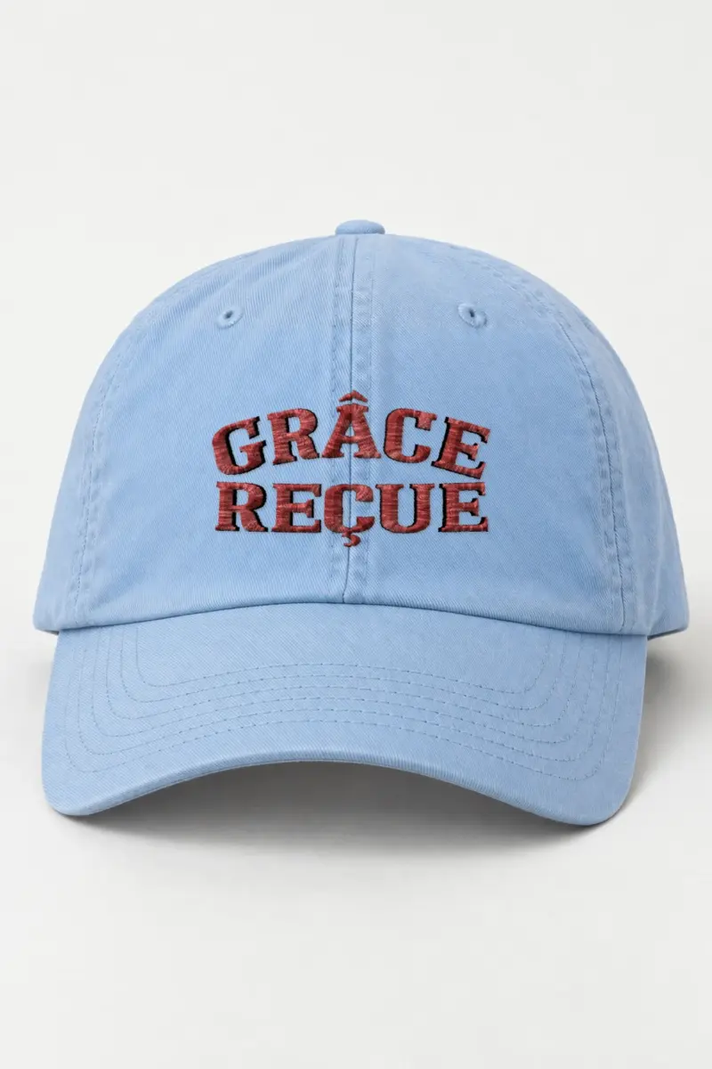 "Grâce Reçue" Classic Dad Hat · Embroidered