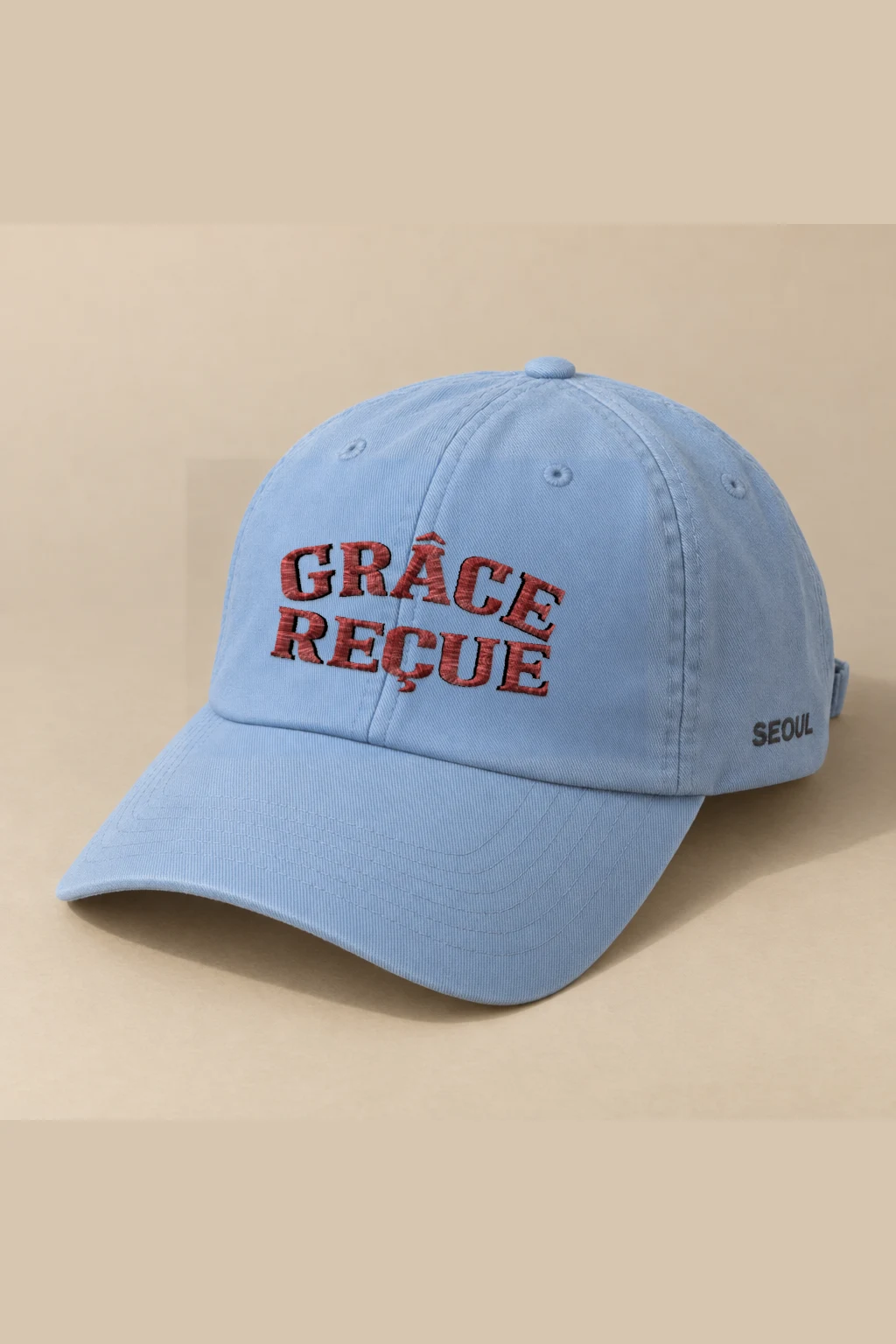 "Grâce Reçue" Classic Dad Hat · Embroidered