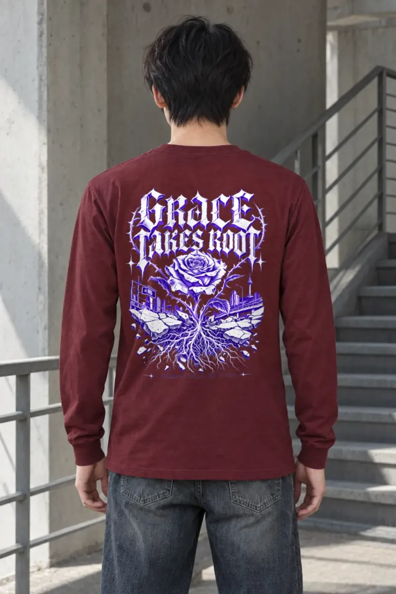 "Grace Takes Root" Unisex Longsleeve T-shirt