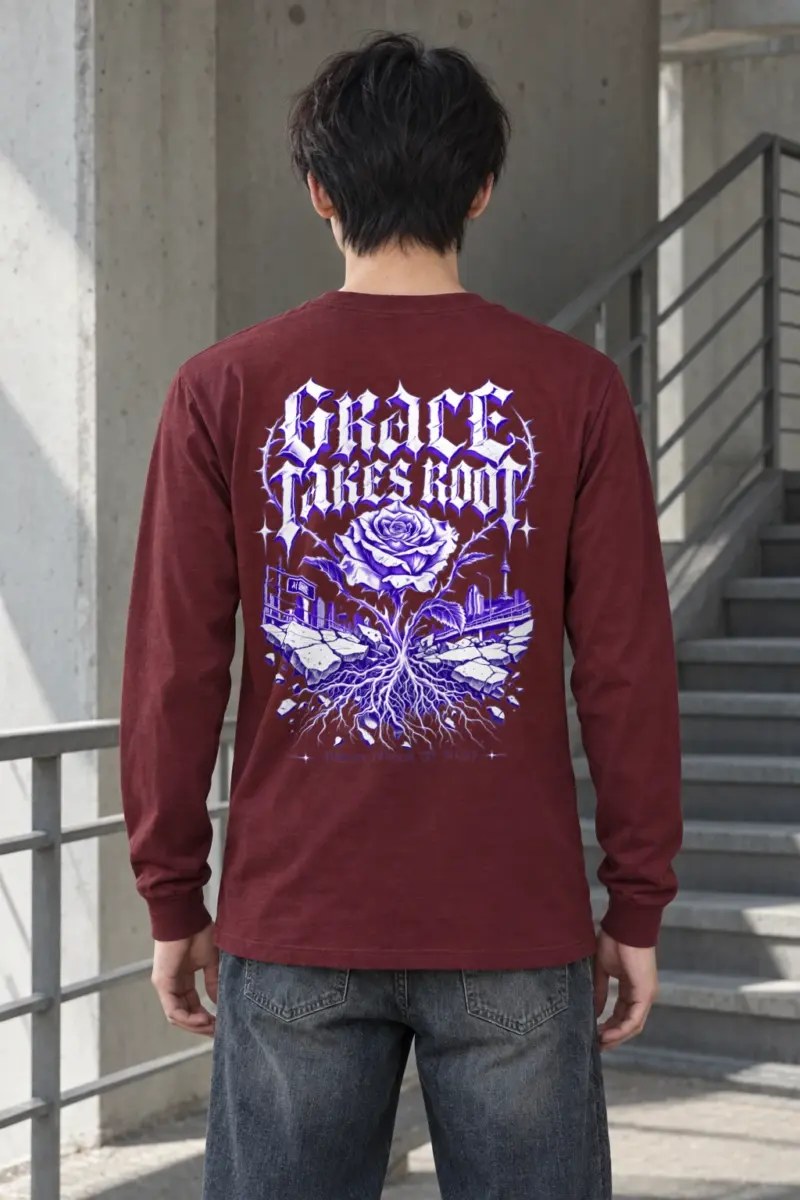 "Grace Takes Root" Unisex Longsleeve T-shirt | Gildan 2400