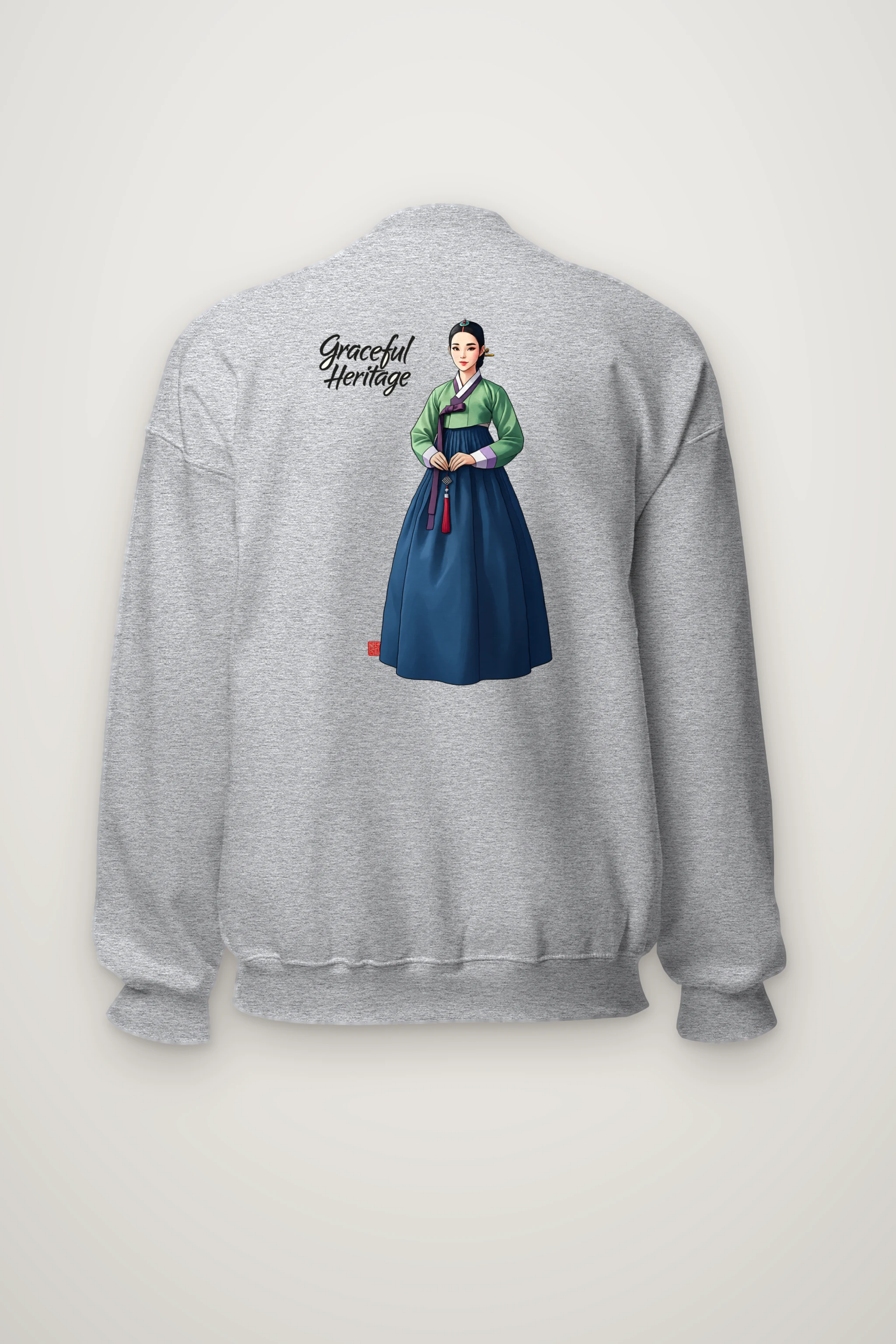 "Graceful Heritage" Heavy Blend Unisex Crewneck Sweatshirt