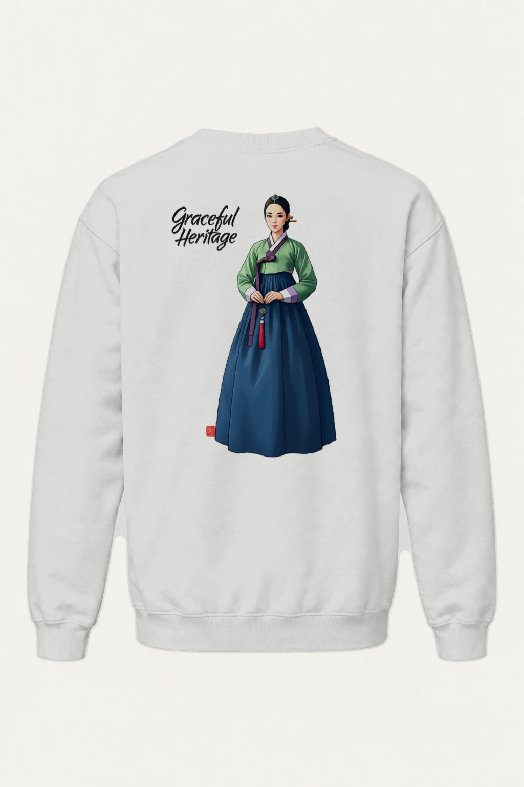 "Graceful Heritage" Heavy Blend Unisex Crewneck Sweatshirt | Gildan 18000