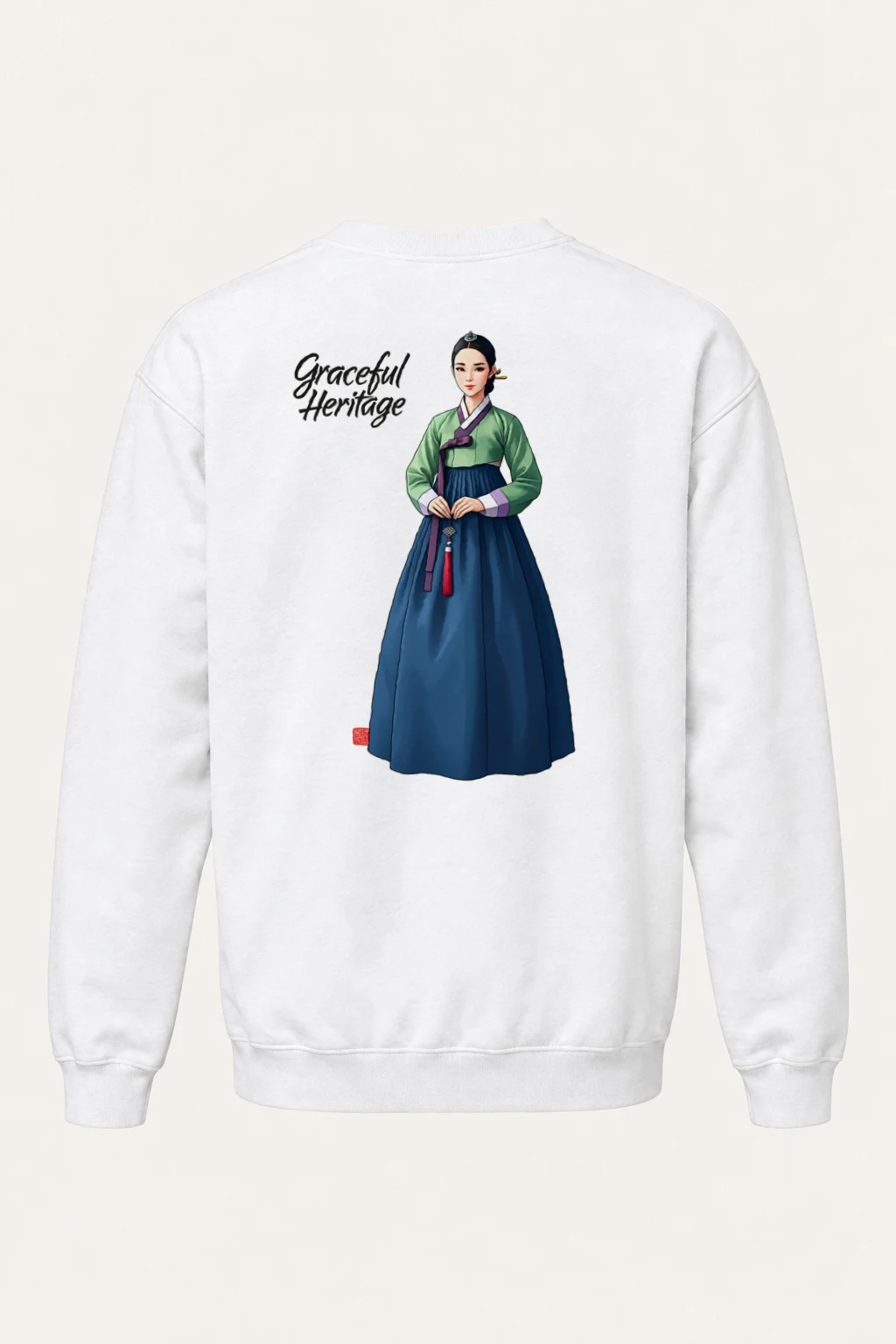 "Graceful Heritage" Heavy Blend Unisex Crewneck Sweatshirt | Gildan 18000