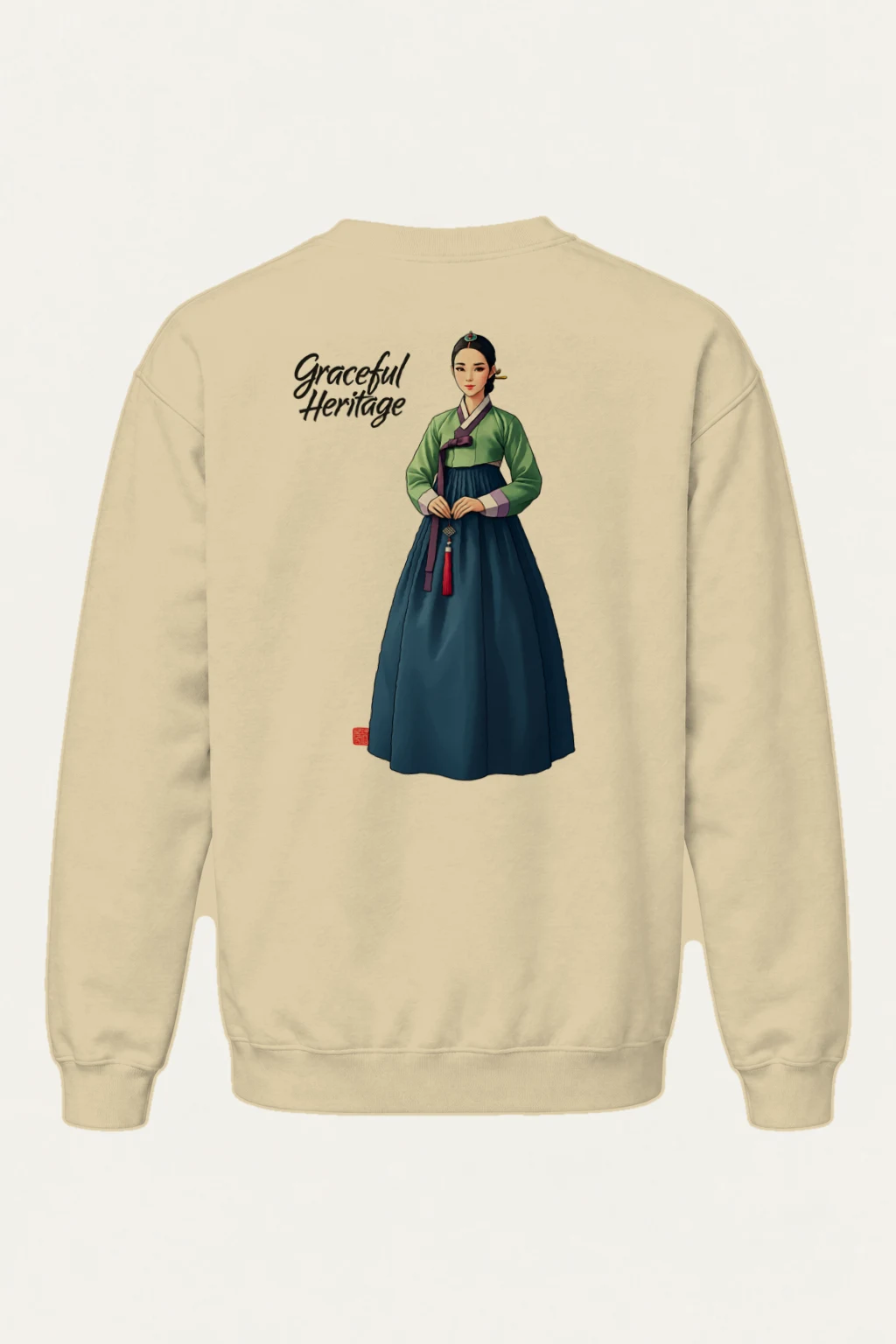 "Graceful Heritage" Heavy Blend Unisex Crewneck Sweatshirt | Gildan 18000