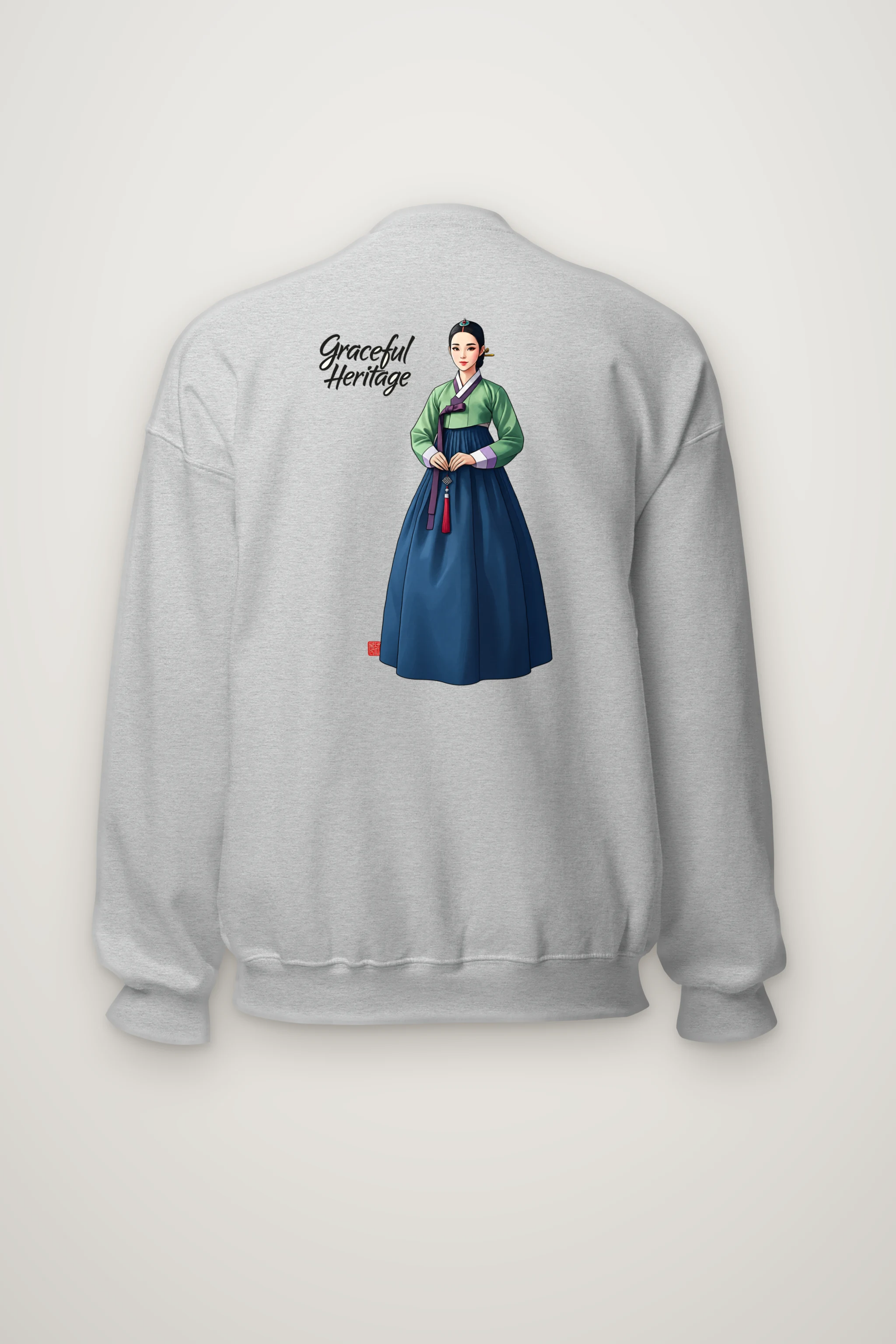 "Graceful Heritage" Heavy Blend Unisex Crewneck Sweatshirt