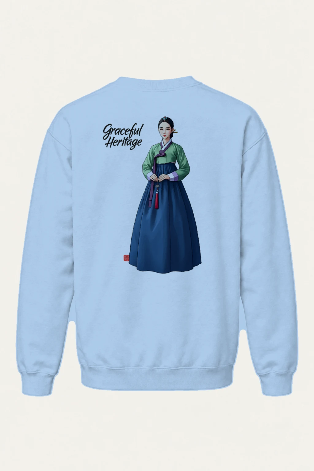 "Graceful Heritage" Heavy Blend Unisex Crewneck Sweatshirt | Gildan 18000