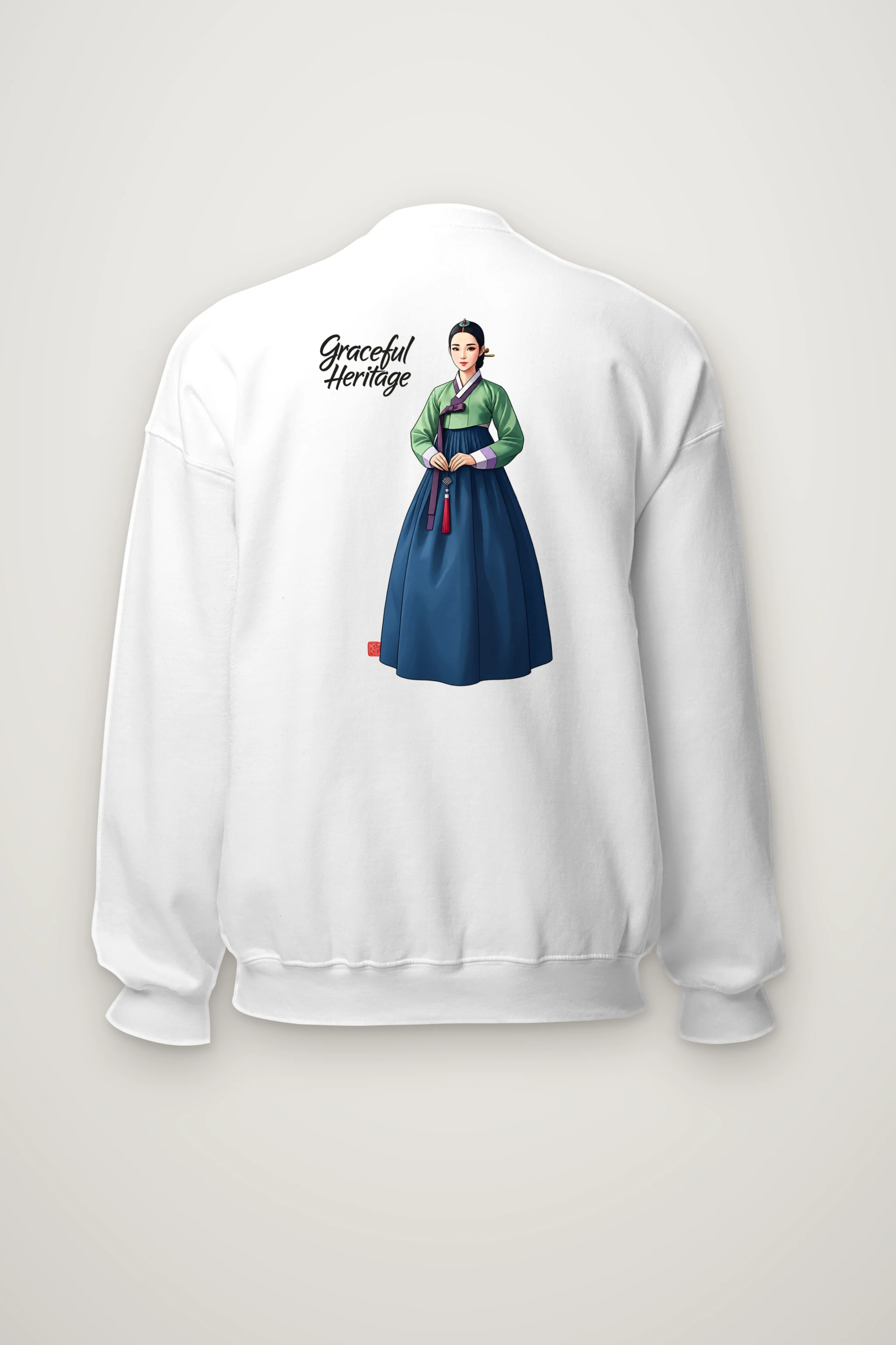 "Graceful Heritage" Heavy Blend Unisex Crewneck Sweatshirt