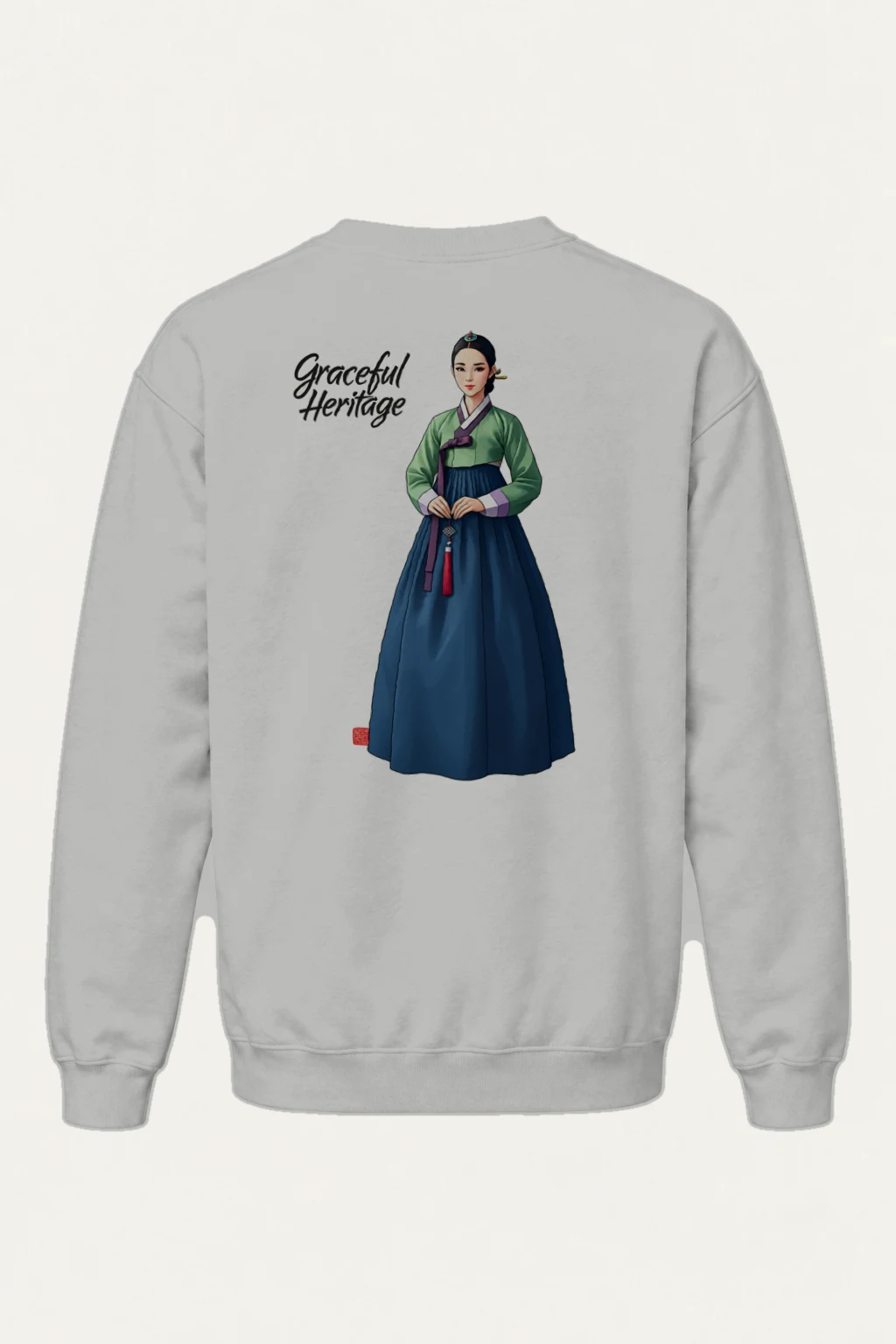 "Graceful Heritage" Heavy Blend Unisex Crewneck Sweatshirt | Gildan 18000