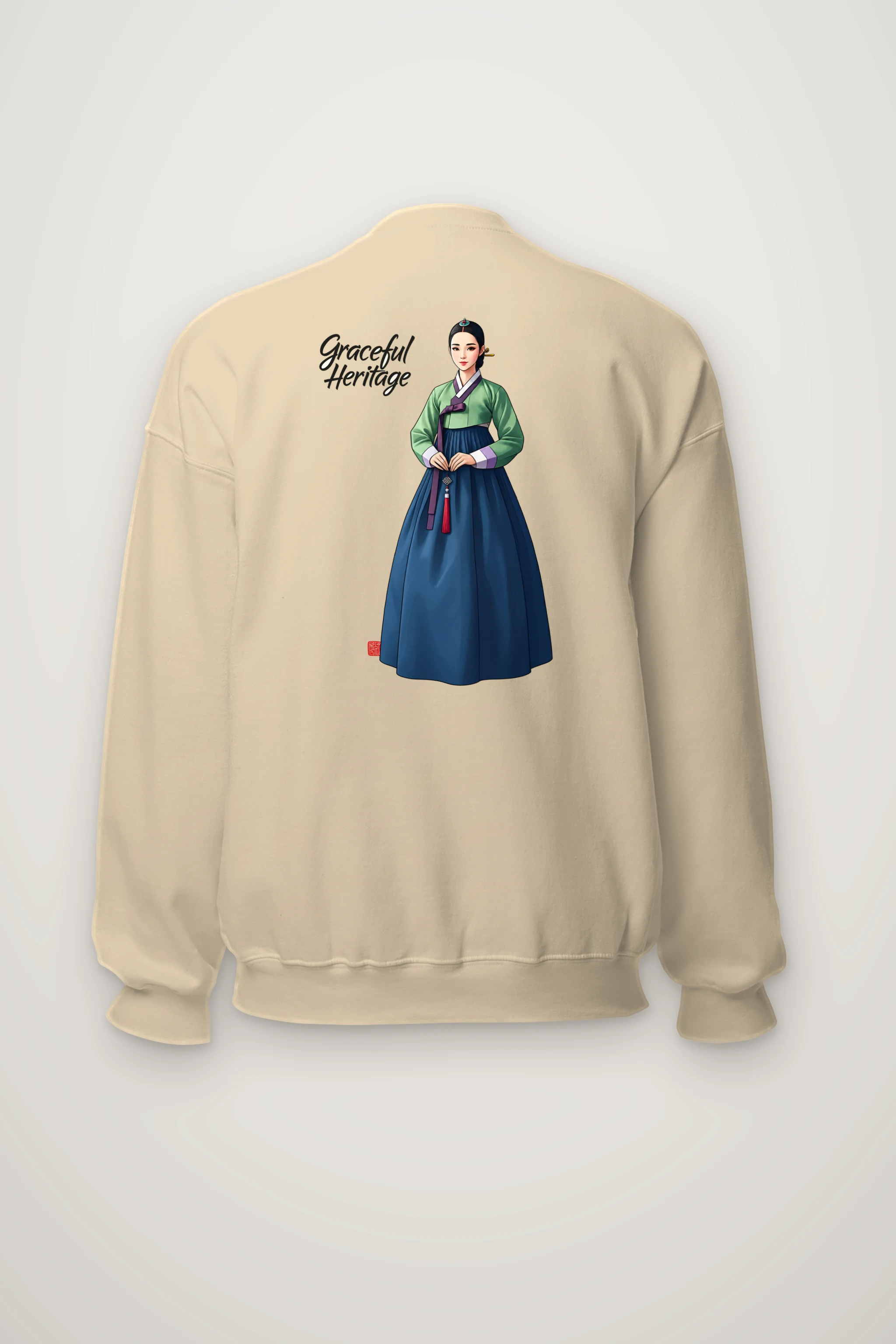 "Graceful Heritage" Heavy Blend Unisex Crewneck Sweatshirt