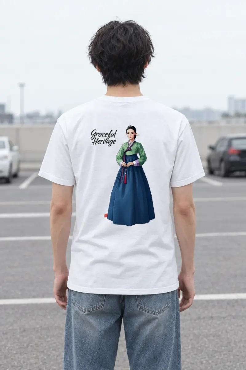 "Graceful Heritage" Heavyweight Unisex Crewneck T-shirt