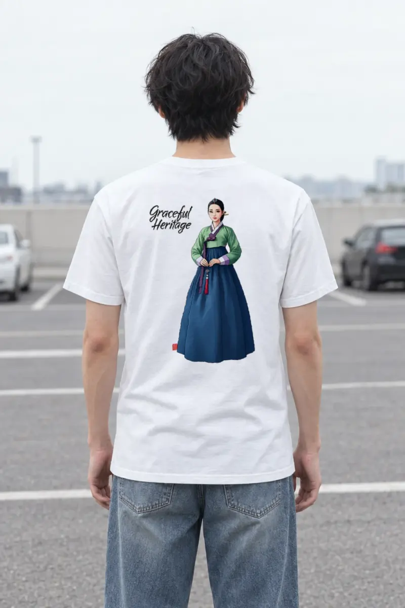 "Graceful Heritage" Heavyweight Unisex Crewneck T-shirt