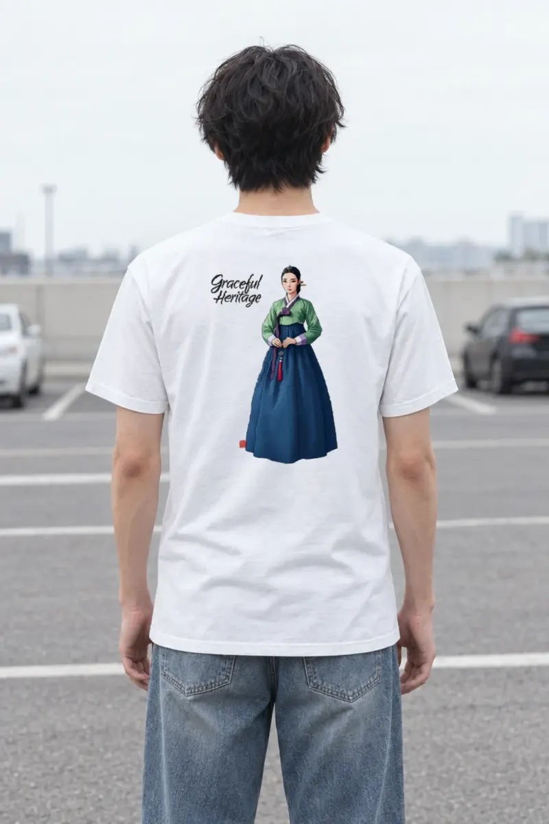 "Graceful Heritage" Heavyweight Unisex Crewneck T-shirt