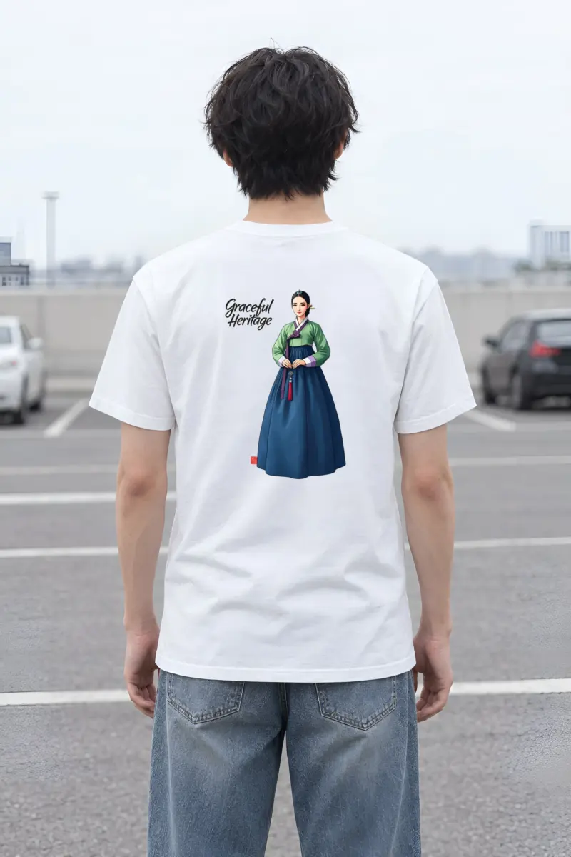 "Graceful Heritage" Heavyweight Unisex Crewneck T-shirt