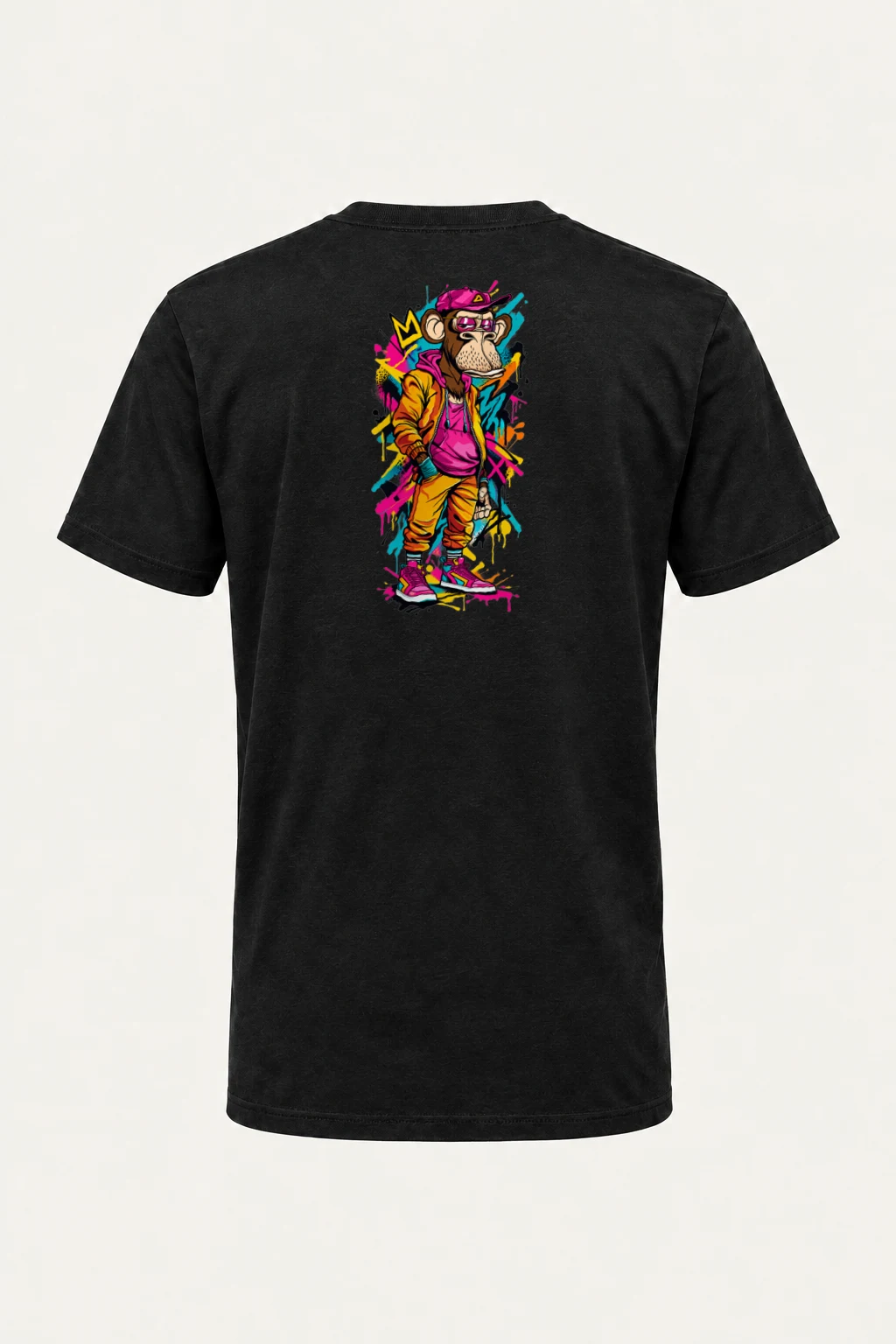 "Graffiti Ape Pose" Heavyweight Unisex Crewneck T-shirt | Gildan 5000