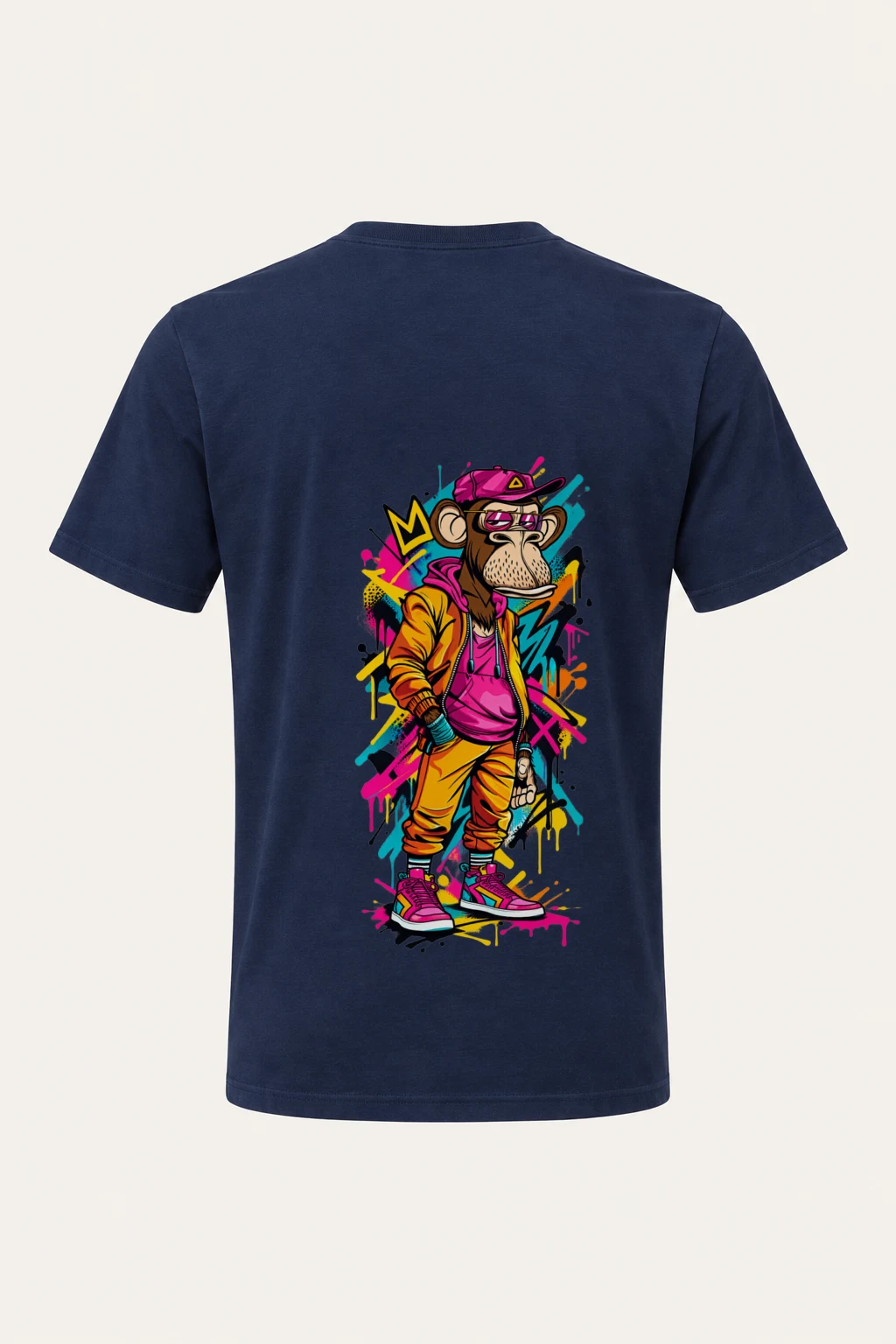 "Graffiti Ape Pose" Heavyweight Unisex Crewneck T-shirt | Gildan 5000