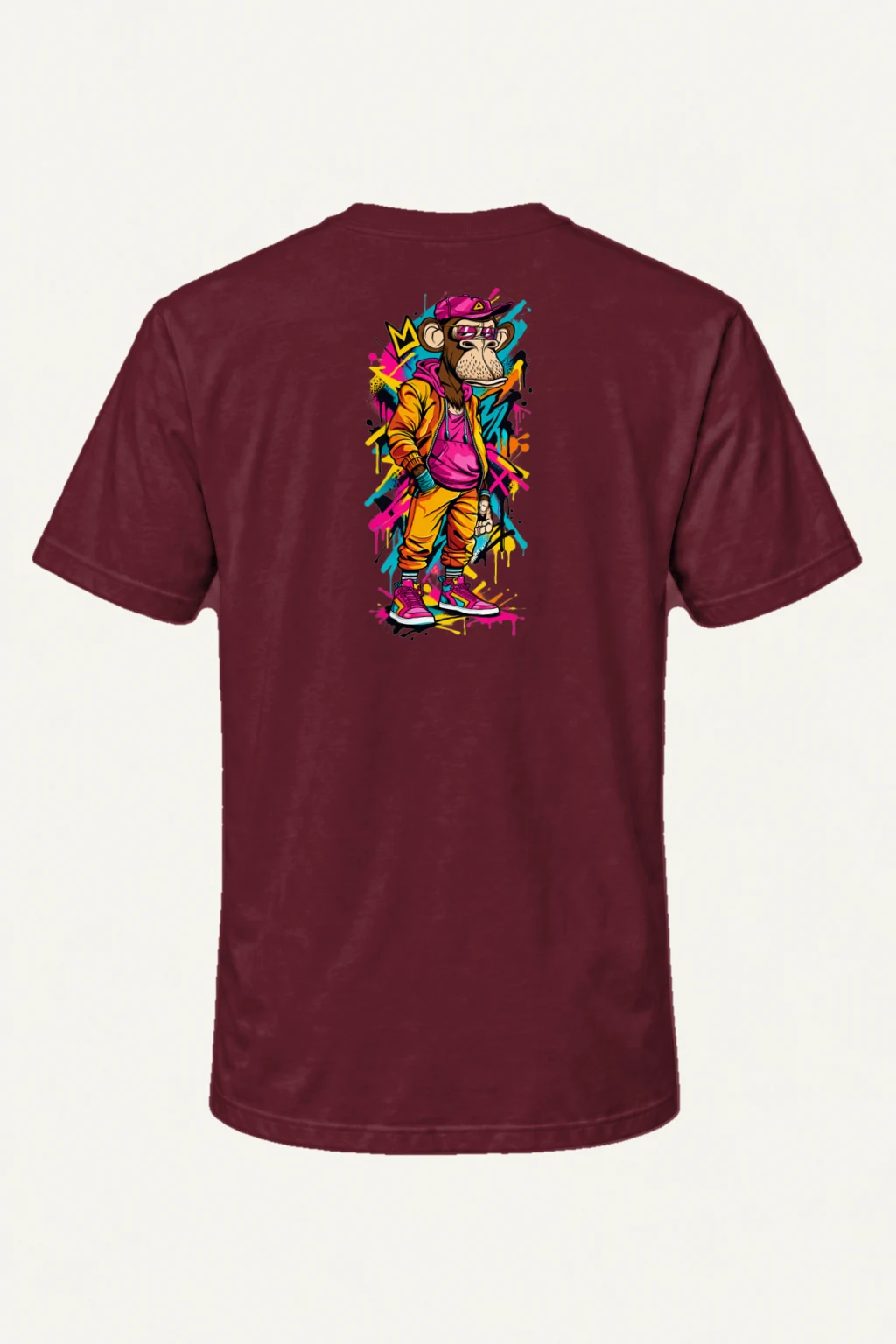 "Graffiti Ape Pose" Heavyweight Unisex Crewneck T-shirt | Gildan 5000