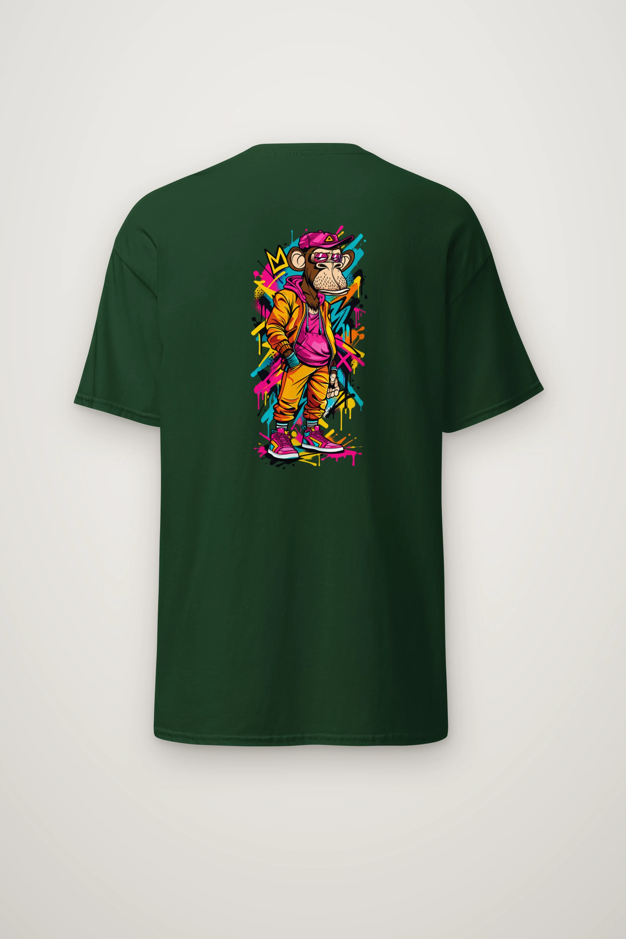 "Graffiti Ape Pose" Heavyweight Unisex Crewneck T-shirt