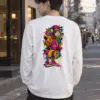 "Graffiti Ape Pose" Unisex Longsleeve T-shirt | Gildan 2400
