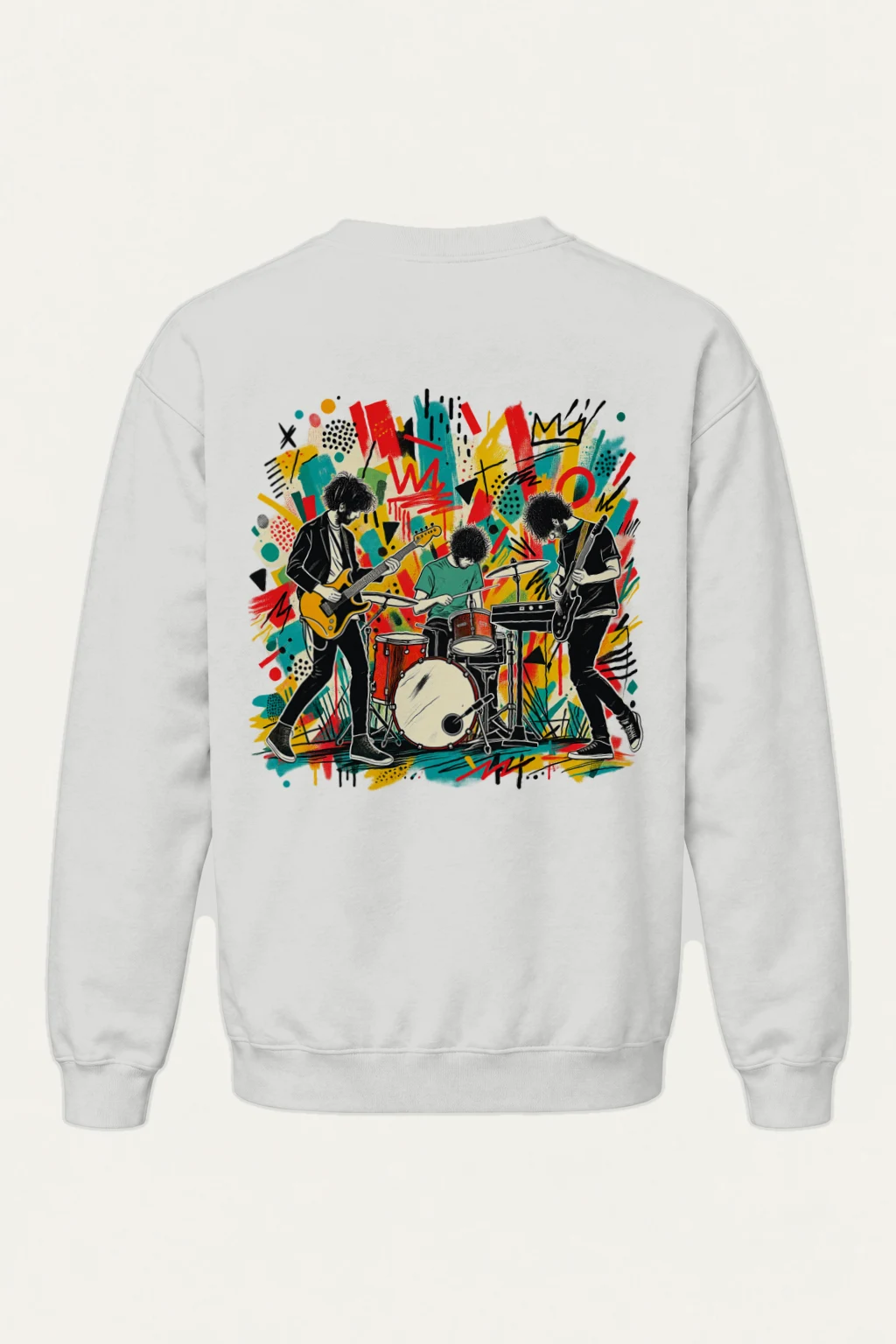 "Graffiti Band Performance" Heavy Blend Unisex Crewneck Sweatshirt | Gildan 18000