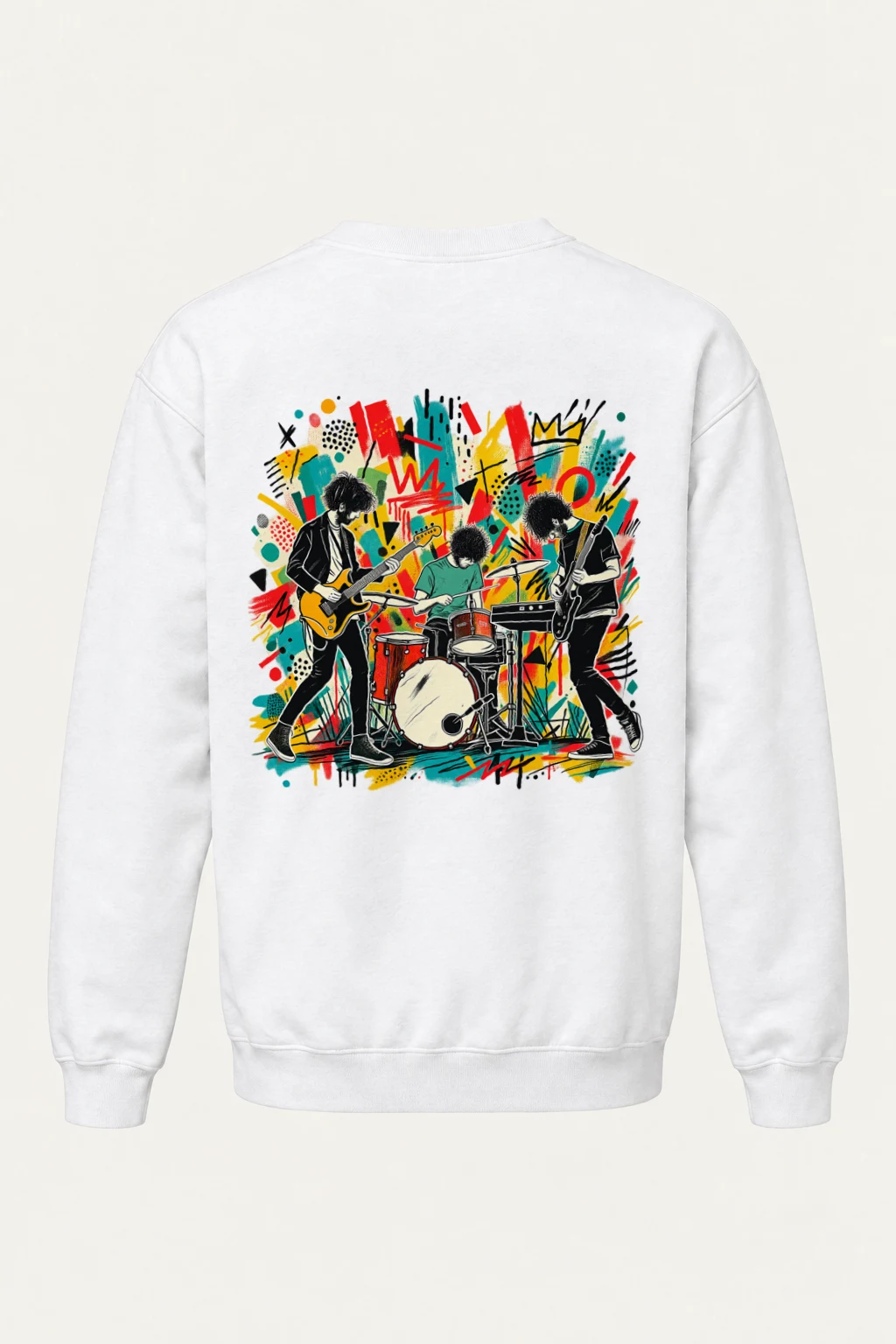 "Graffiti Band Performance" Heavy Blend Unisex Crewneck Sweatshirt | Gildan 18000