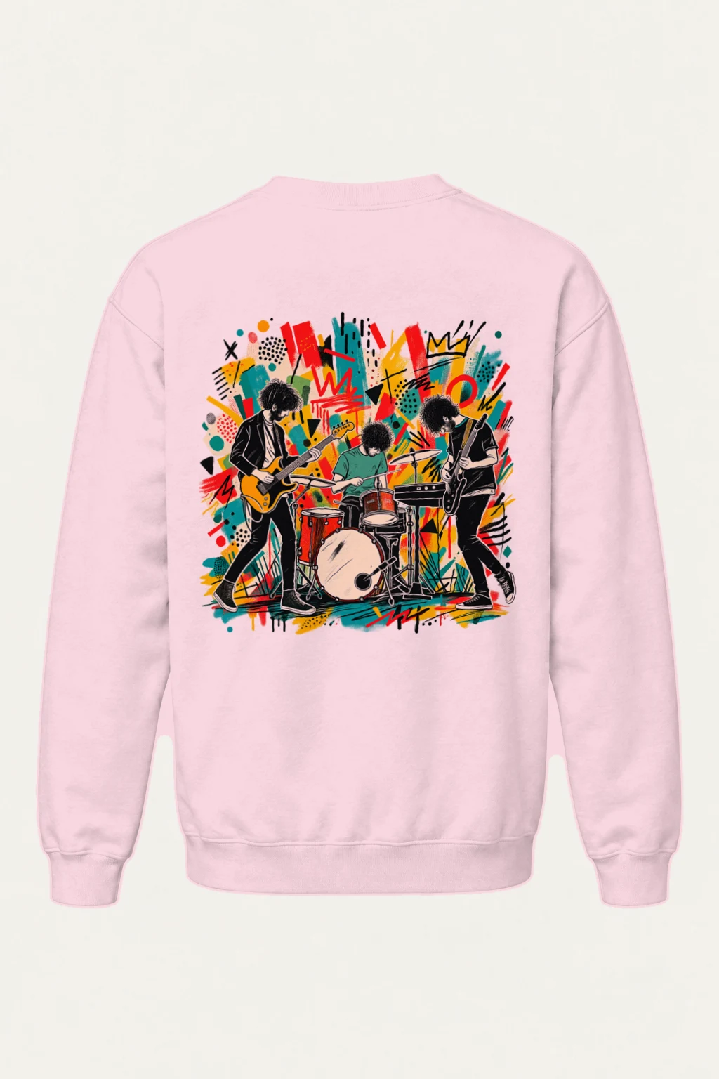 "Graffiti Band Performance" Heavy Blend Unisex Crewneck Sweatshirt | Gildan 18000