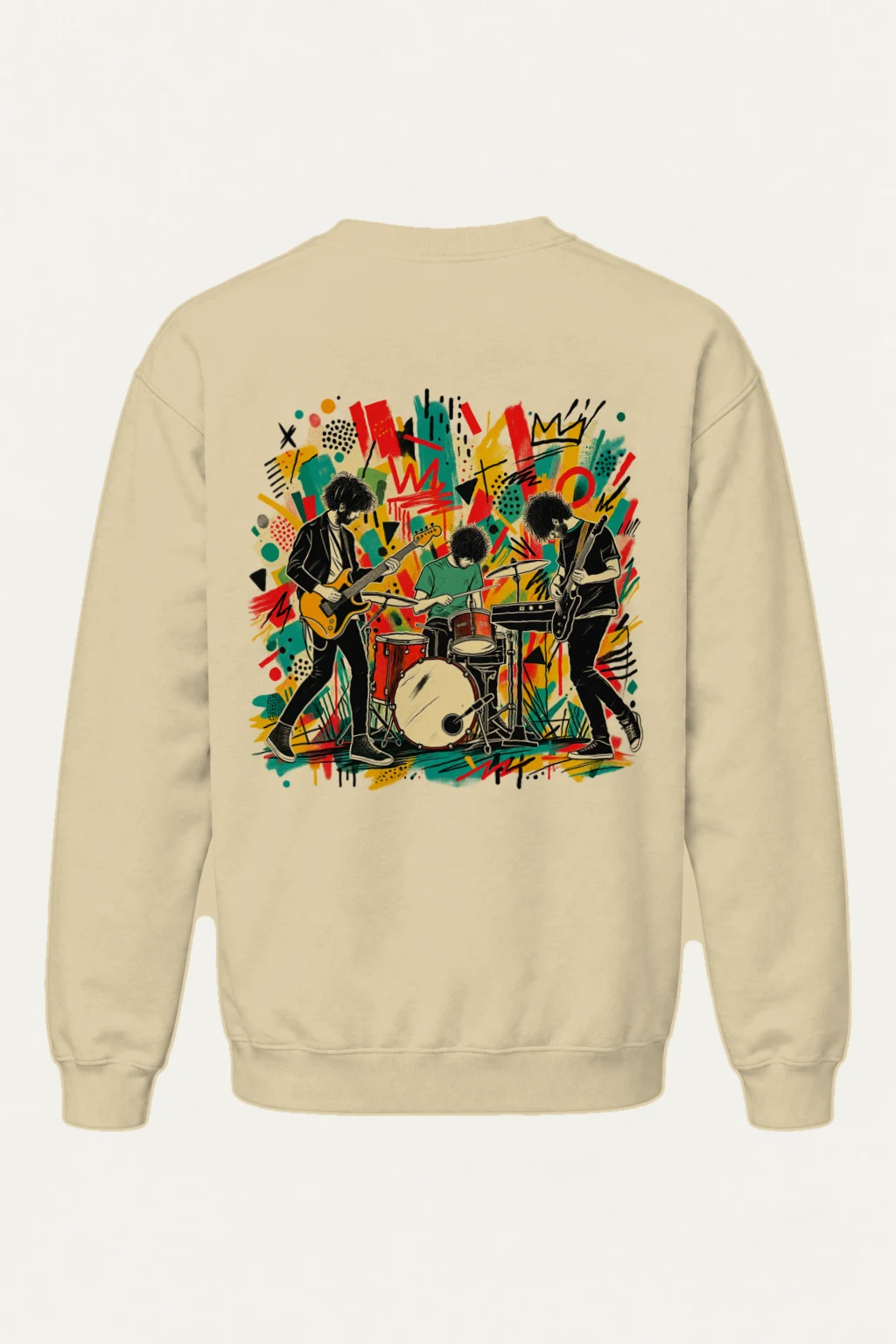 "Graffiti Band Performance" Heavy Blend Unisex Crewneck Sweatshirt | Gildan 18000