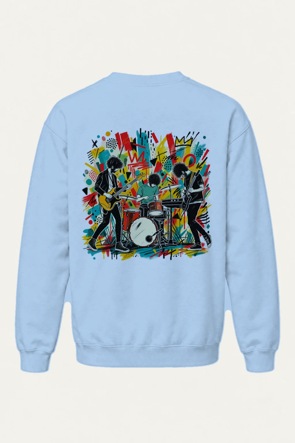 "Graffiti Band Performance" Heavy Blend Unisex Crewneck Sweatshirt | Gildan 18000