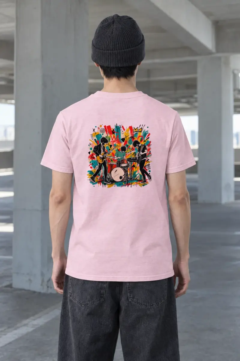 "Graffiti Band Performance" Heavyweight Unisex Crewneck T-shirt